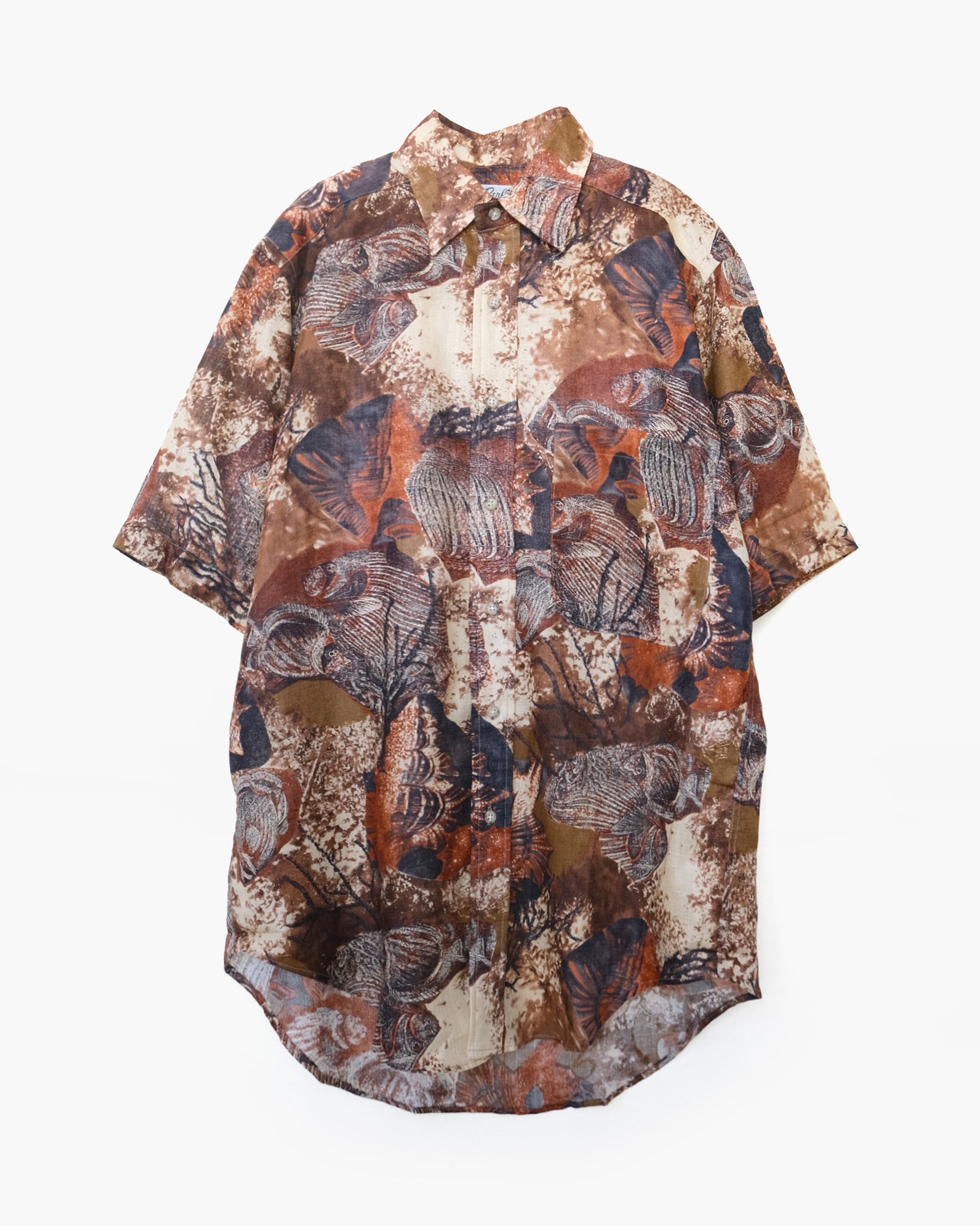 70's Patterned Cotton S/S Shirts
