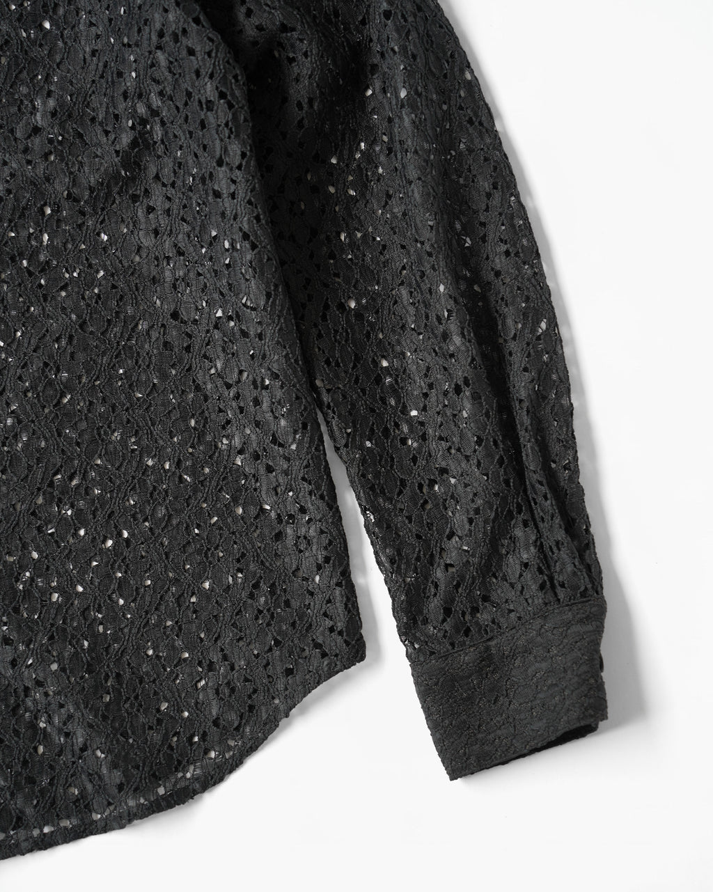 Sheer Black Lace Shirt