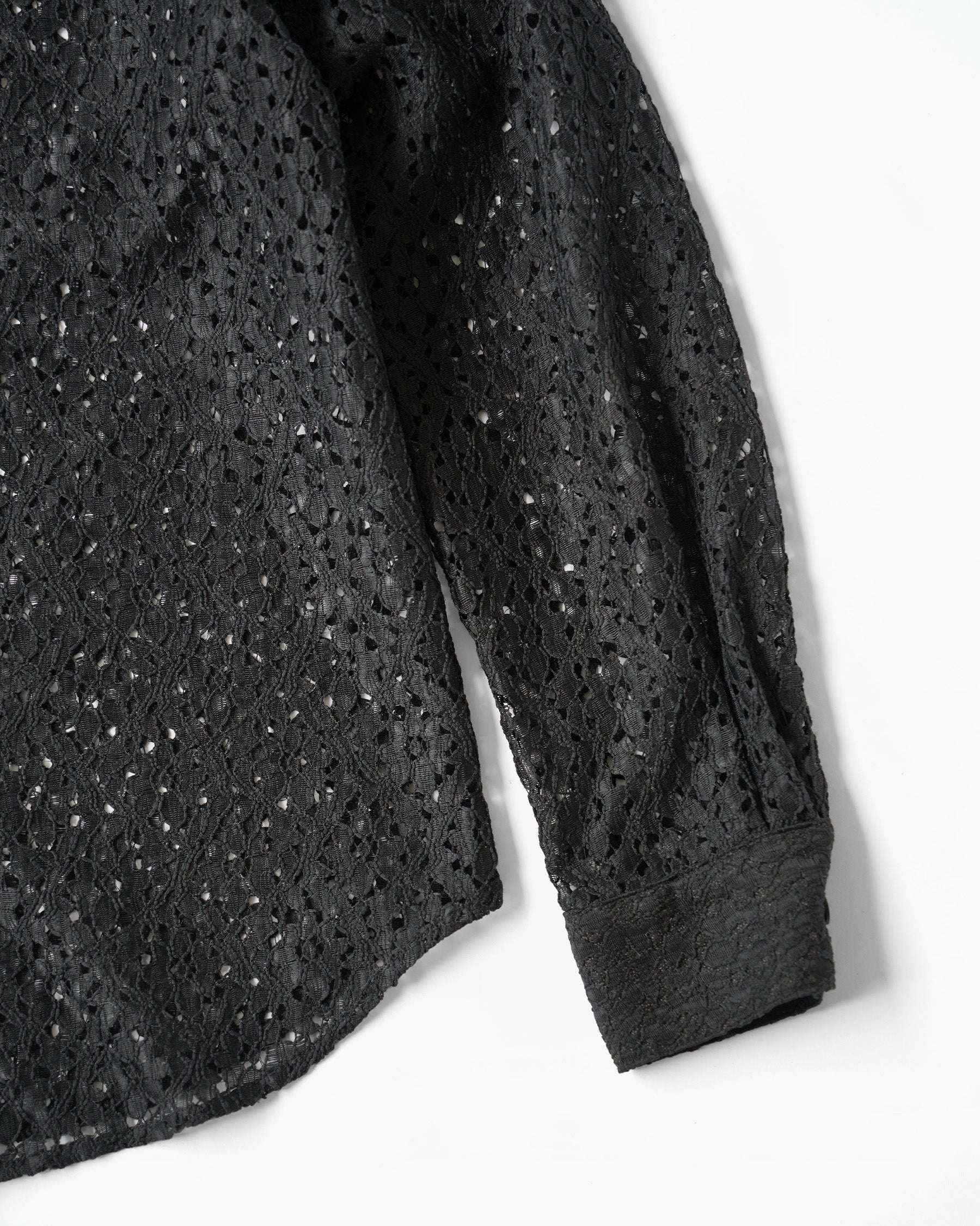 Sheer Black Lace Shirt