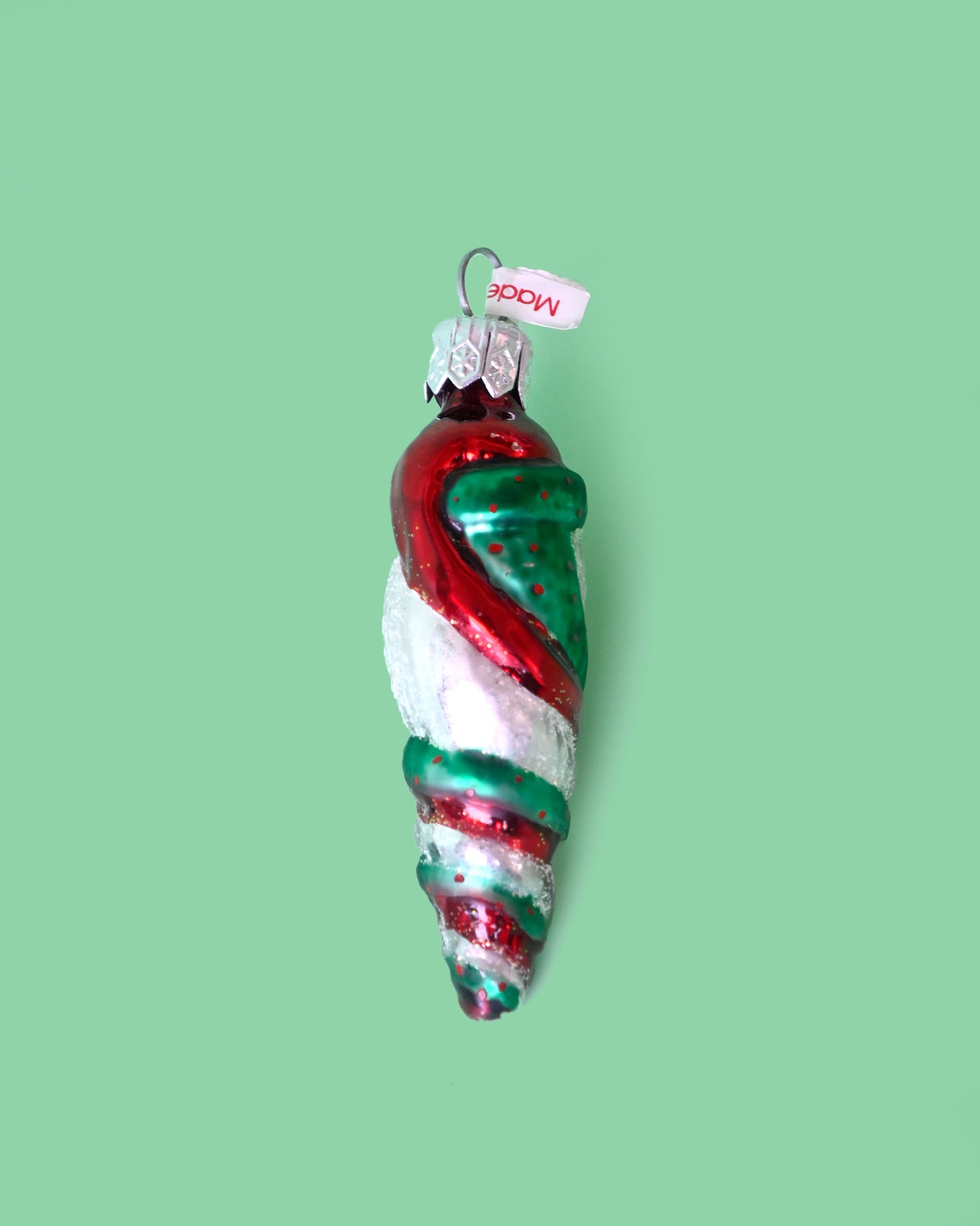 Icicle Santa Ornament