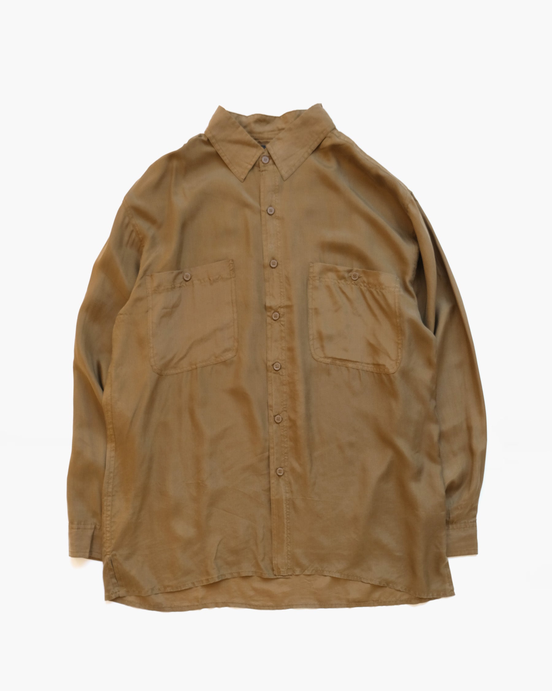 N.O.S  100% Silk Shirts - Gold