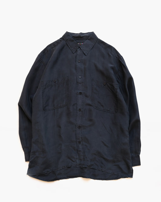 N.O.S  100% Silk Shirts - Black
