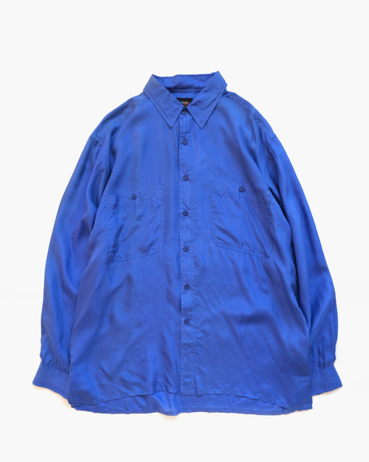 N.O.S  100% Silk Shirts - Blue