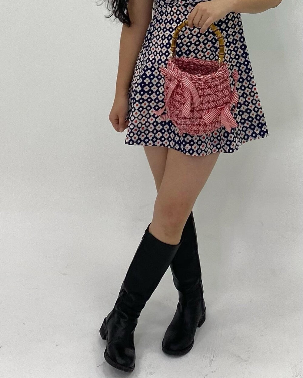 "CROCHEANT" Bamboo sac - Red