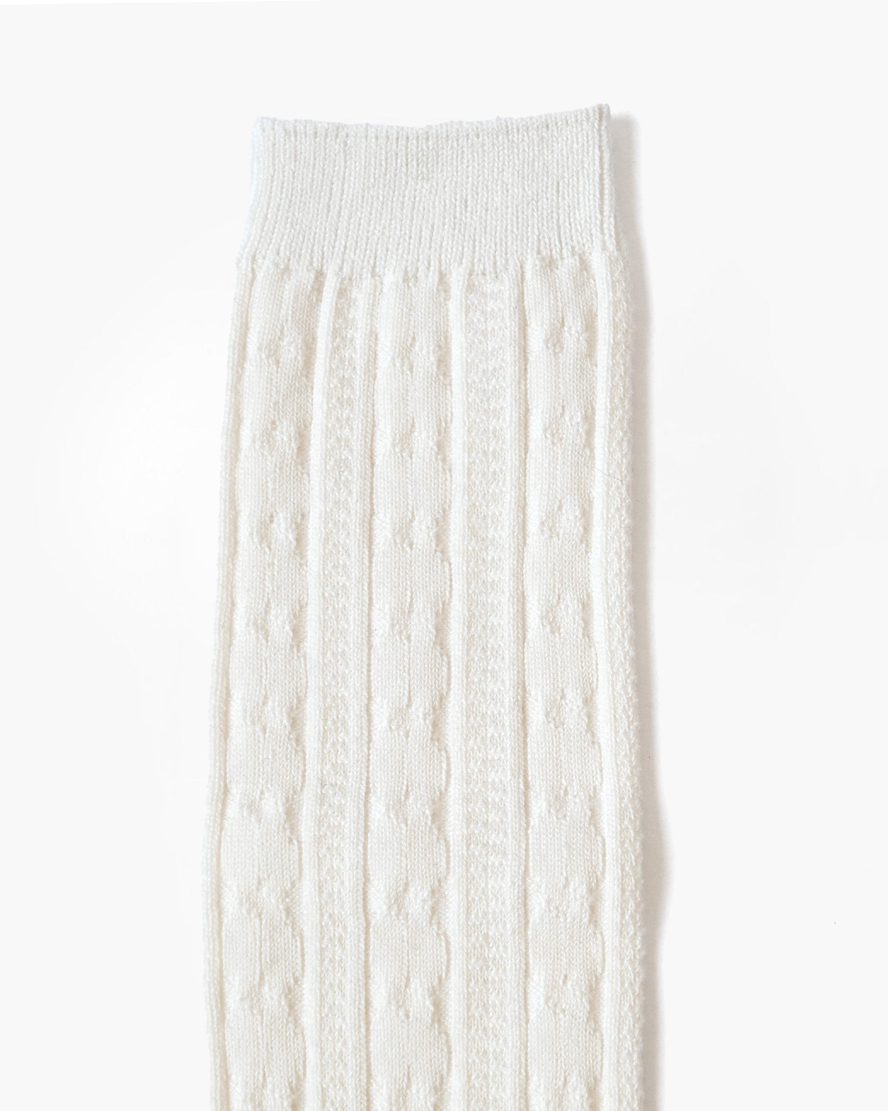 Cable Socks - White