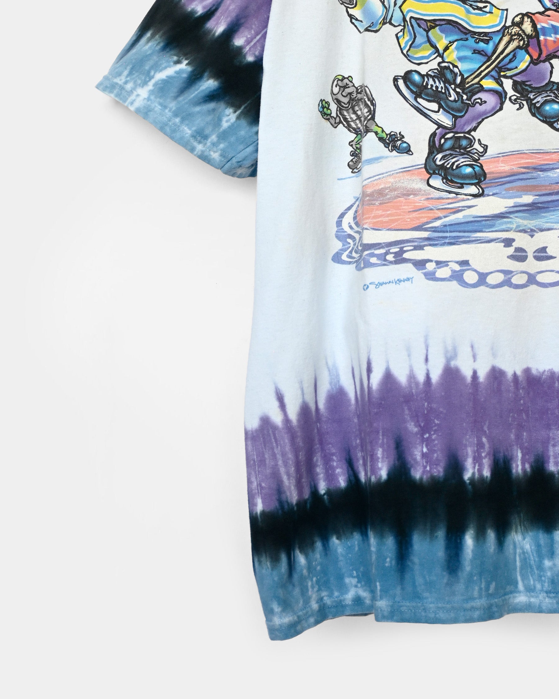 Printed Tee "Liquid Blue"