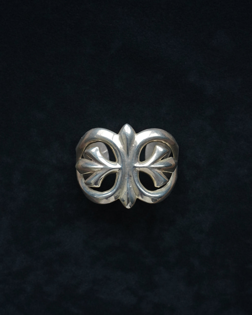 Silver Sculptural Openwork Bangle (SVBL-26042)