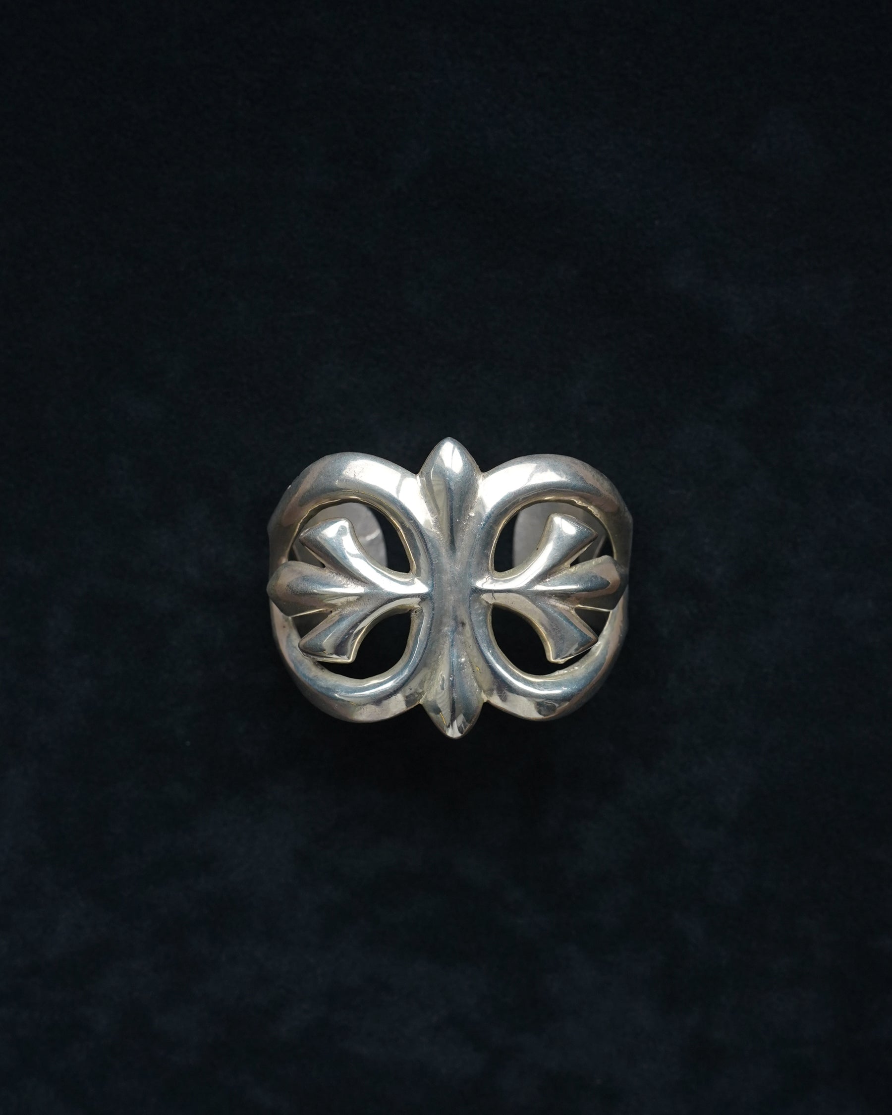 Silver Sculptural Openwork Bangle (SVBL-26042)