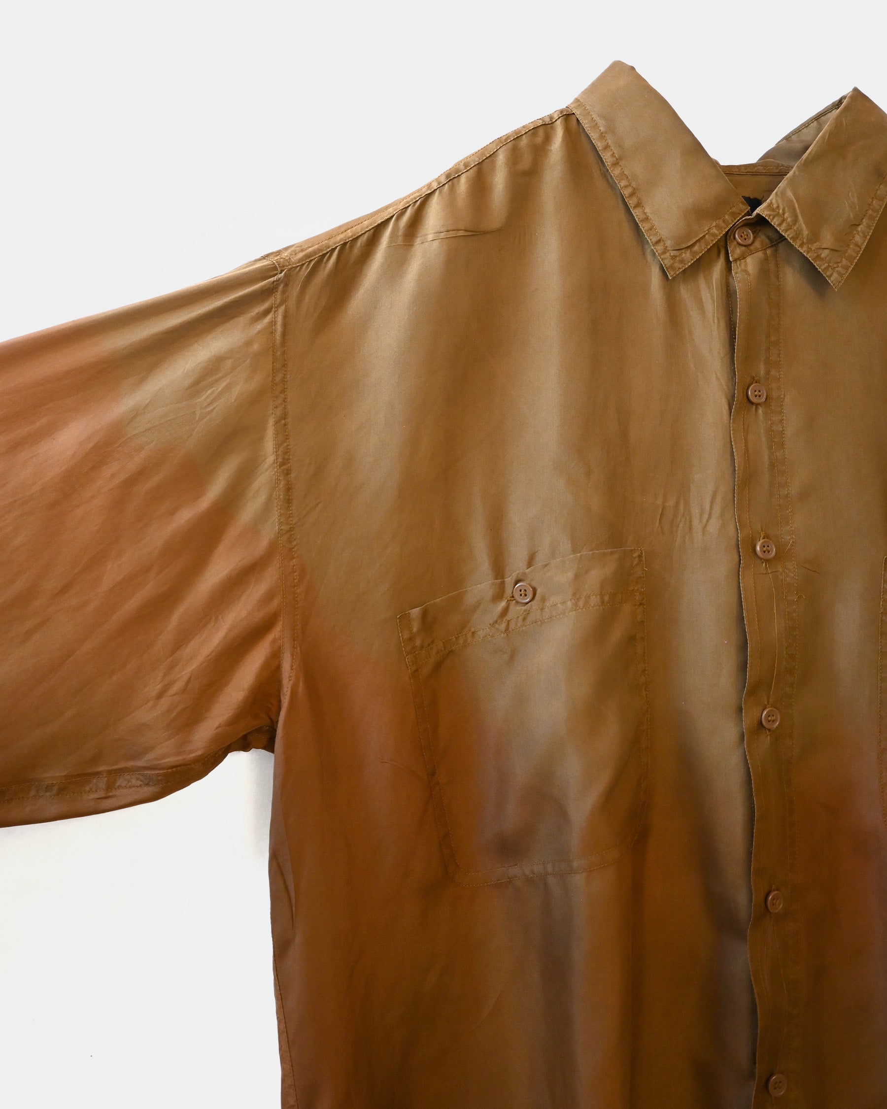 404irregular - Over-dyed Silk Shirt