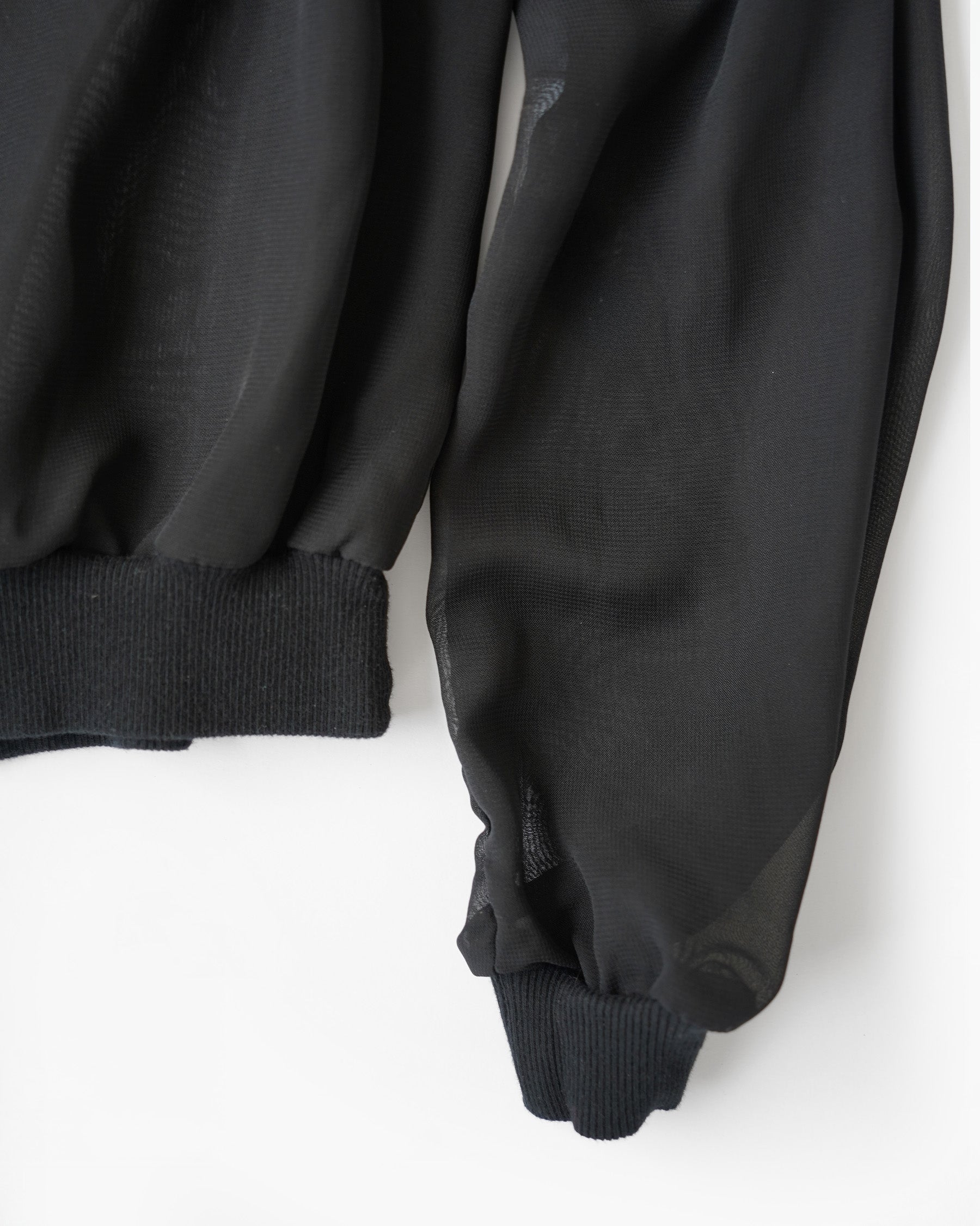 Sheer Blouson Pullover