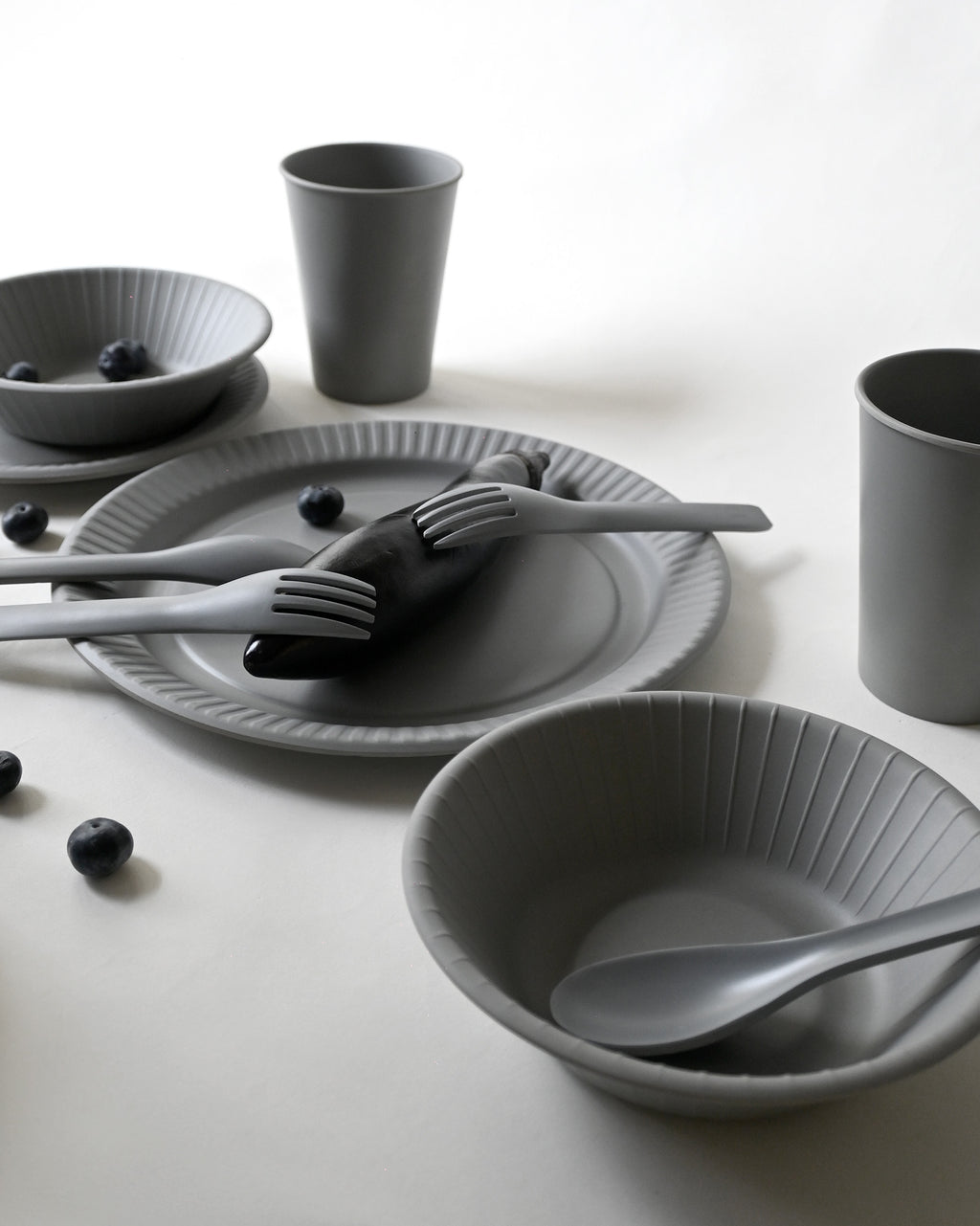"b fiber" plate25/4pcs - Ash Gray