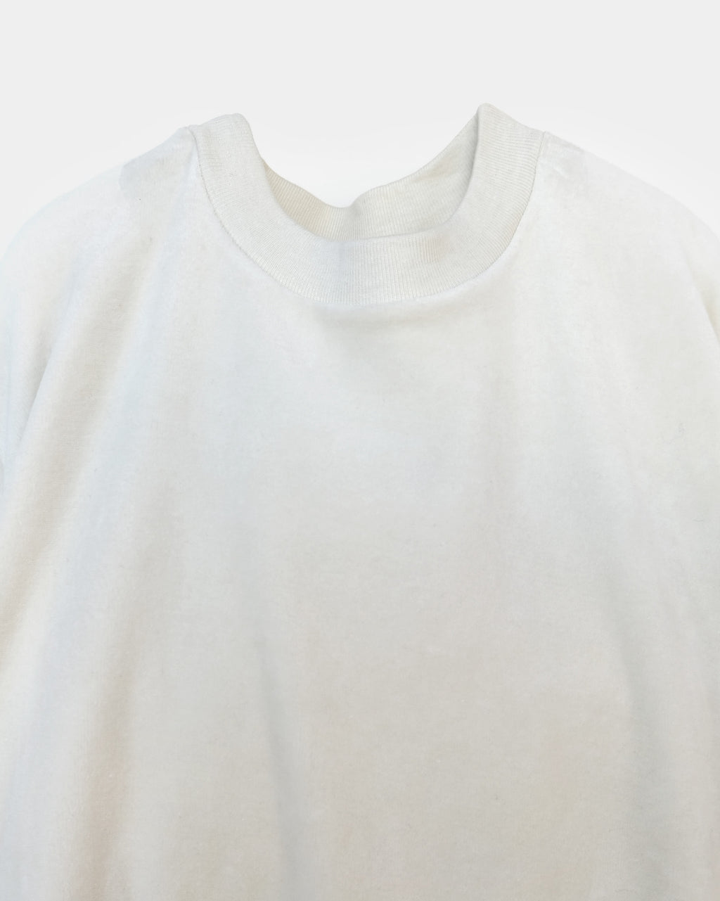Cotton Velour Sweatshirts - White