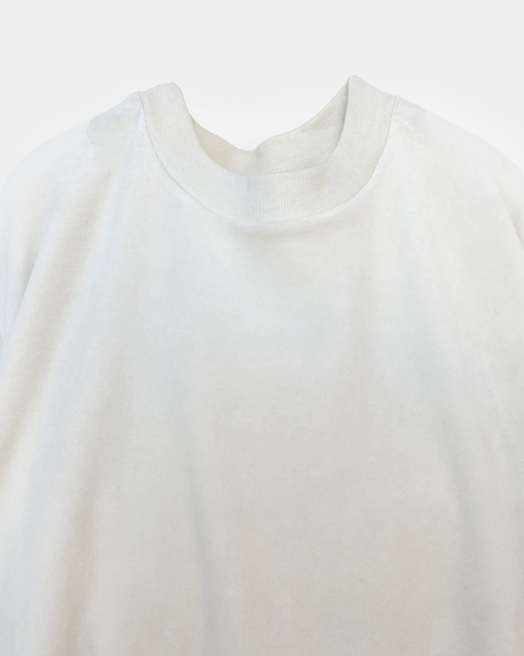 Cotton Velour Sweatshirts - White