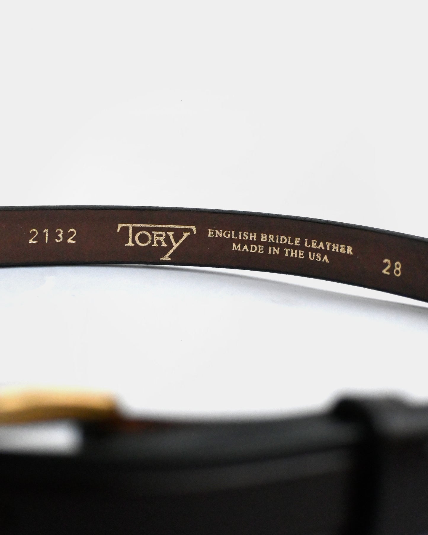 "TORY Leather" Leather Belt - Brown