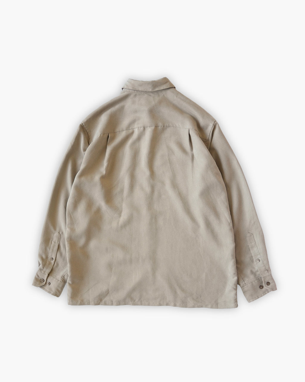 Soft Peach Skin L/S Shirt - Ivory