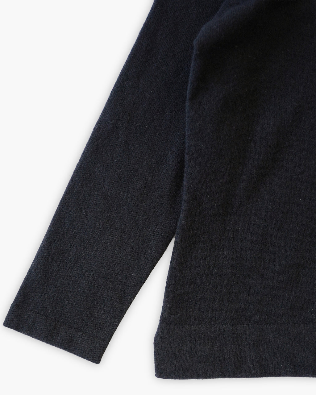Cashmere Asymmetric Button Neck Knit