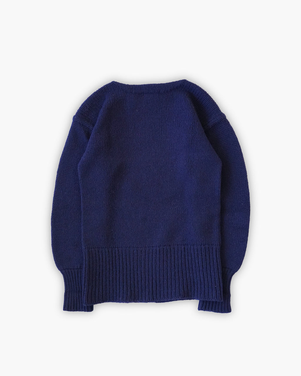 100% Wool Navy Boatneck Sweater