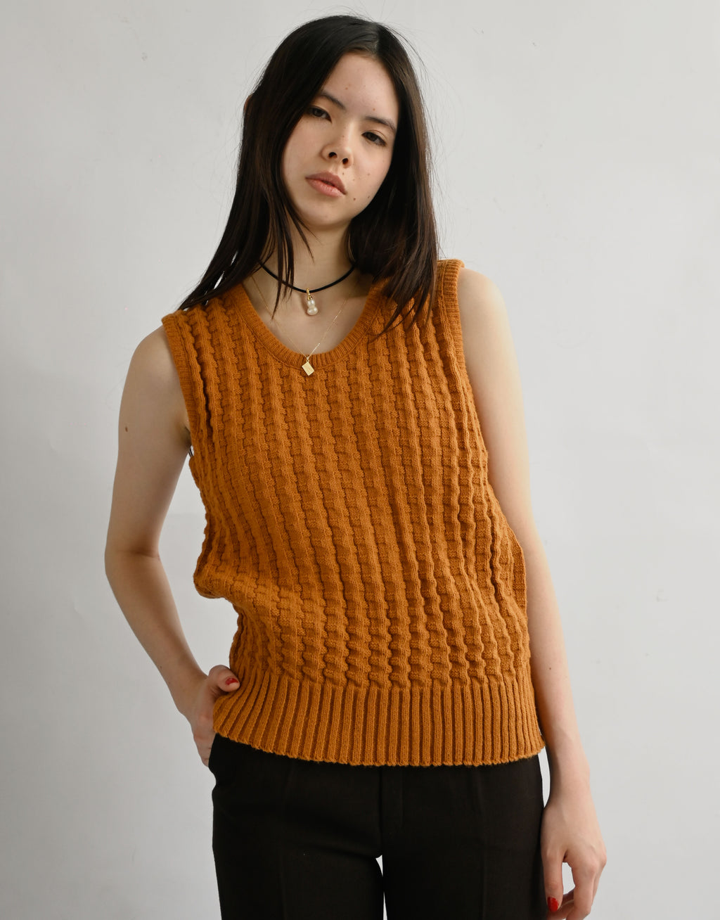 60's~70's Knit Vest
