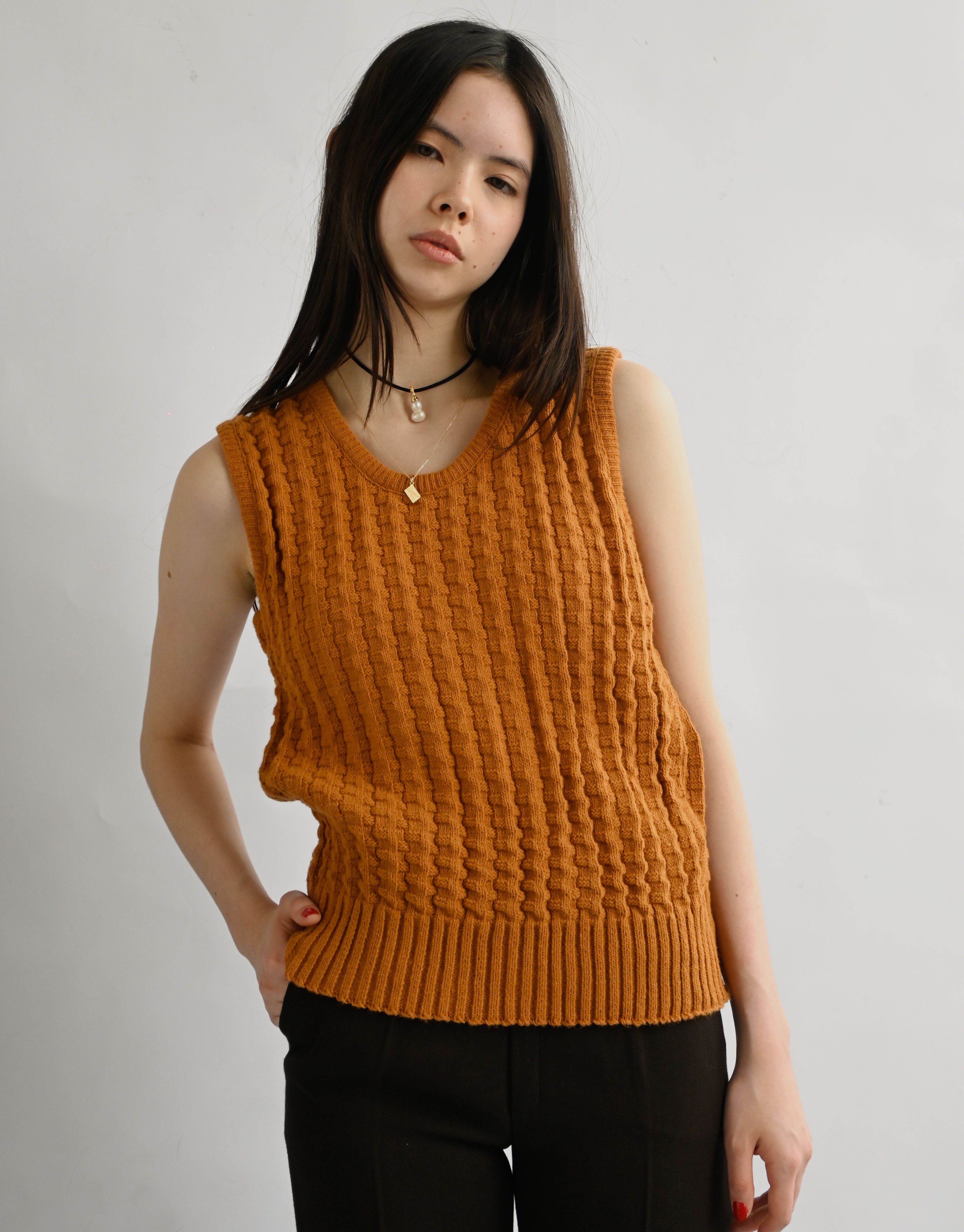 60's~70's Knit Vest