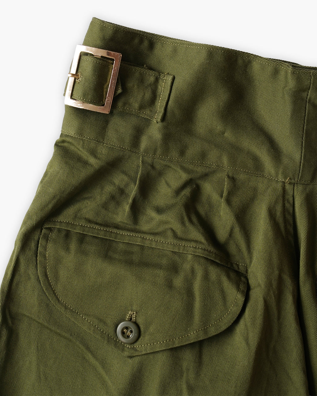 Cotton Gurkha Shorts - Khaki