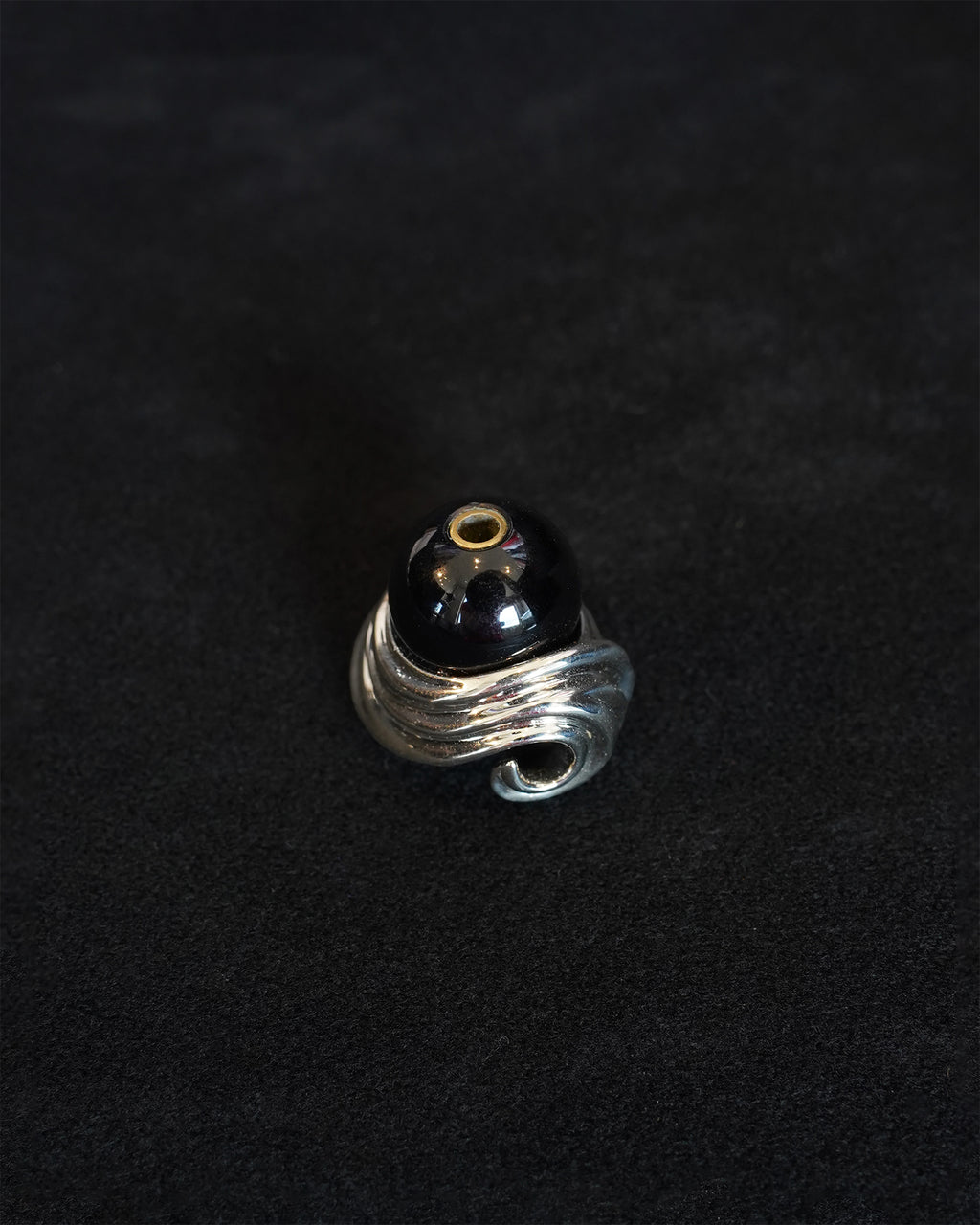 "Isabella Etou" Wave Incense Holder - German Silver
