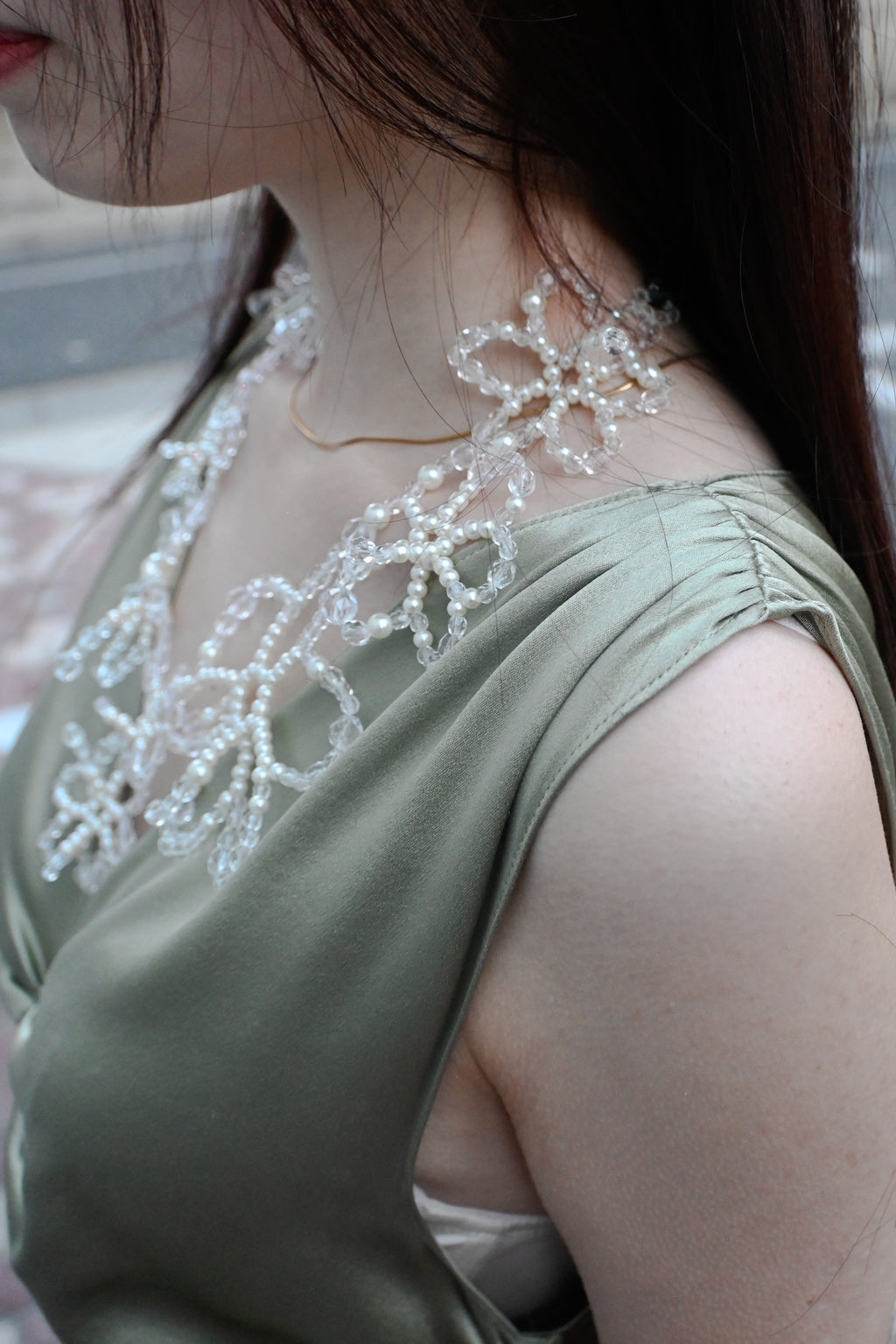 Glass Beads Necklace 02