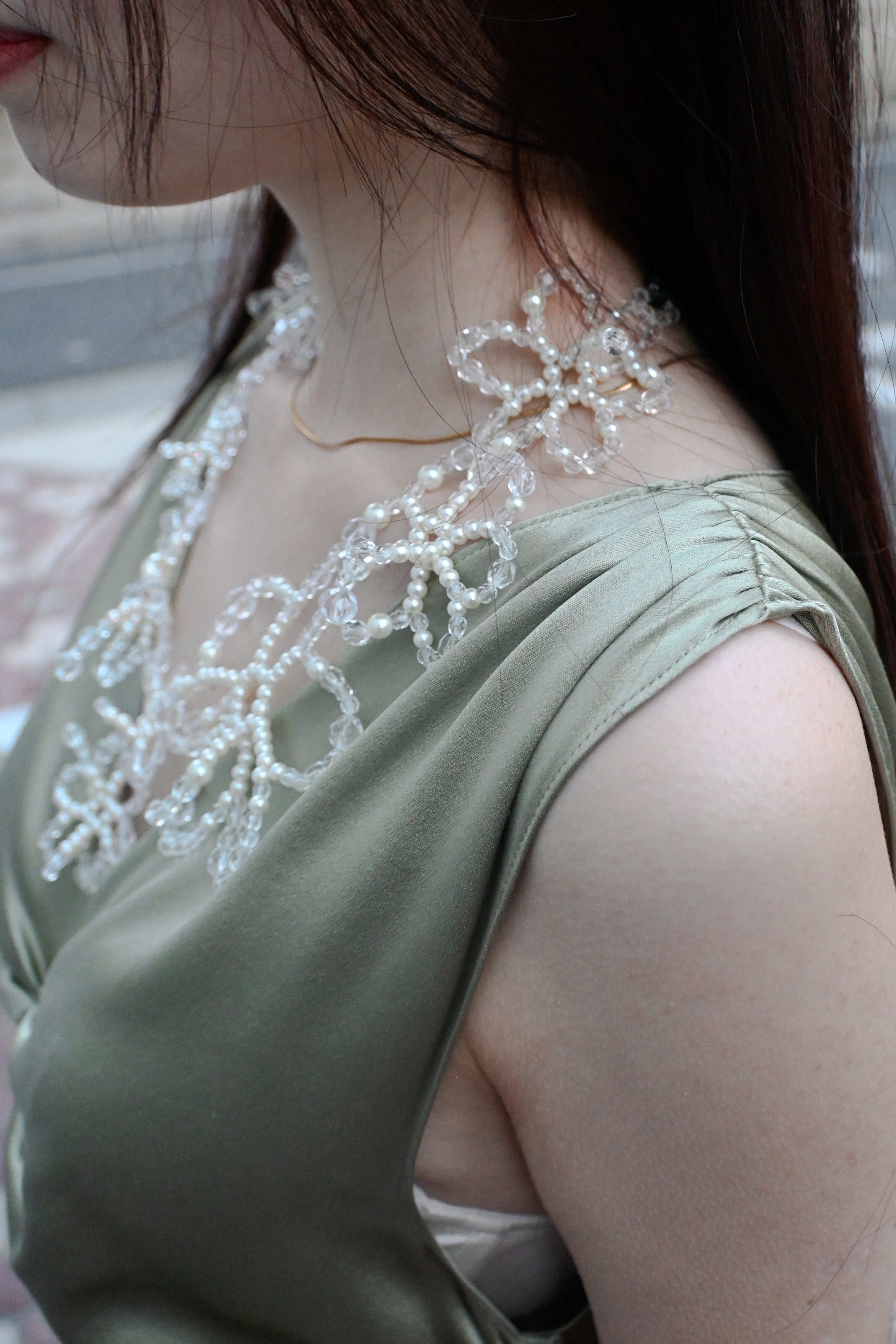 Glass Beads Necklace 02