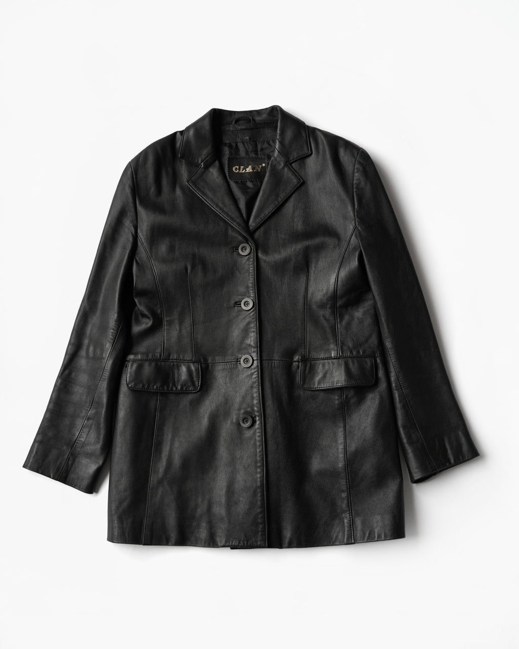 1980~90's Leather Long Jacket