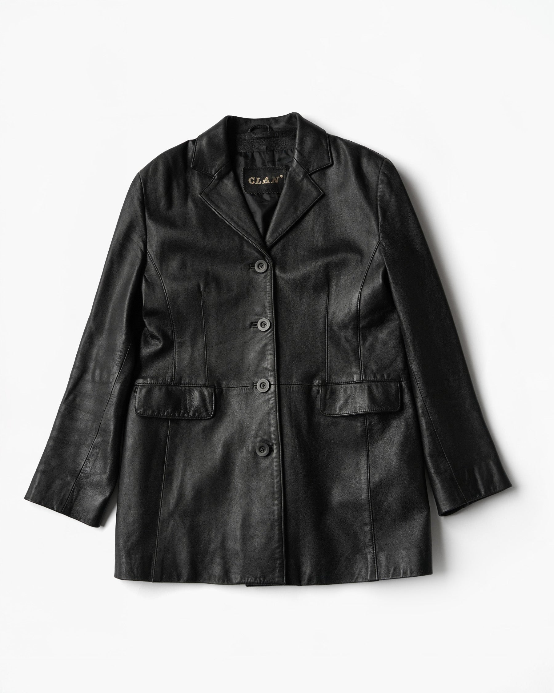 1980~90's Leather Long Jacket