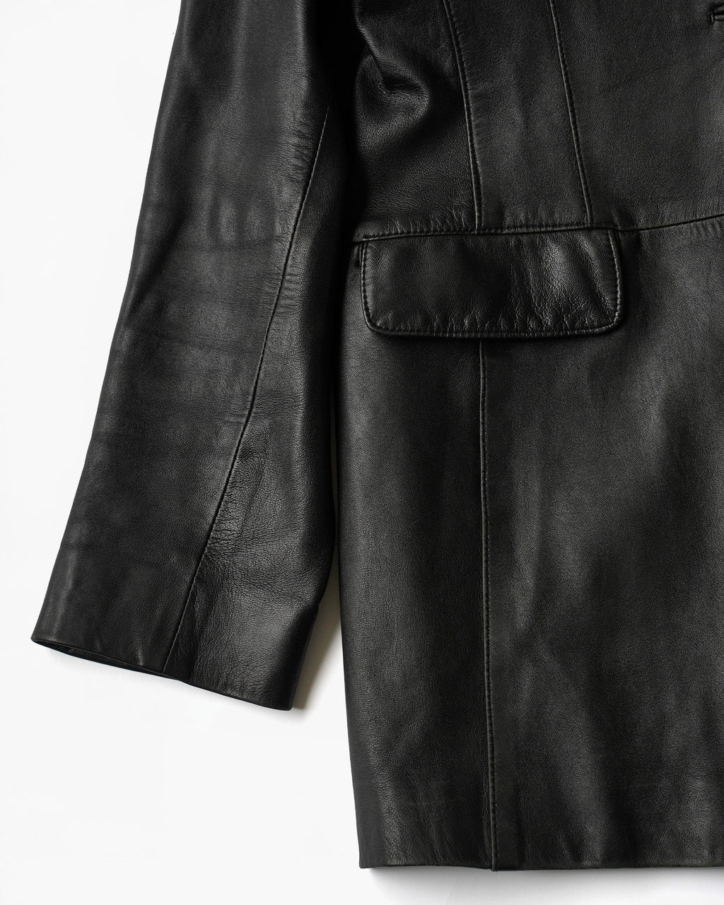 1980~90's Leather Long Jacket