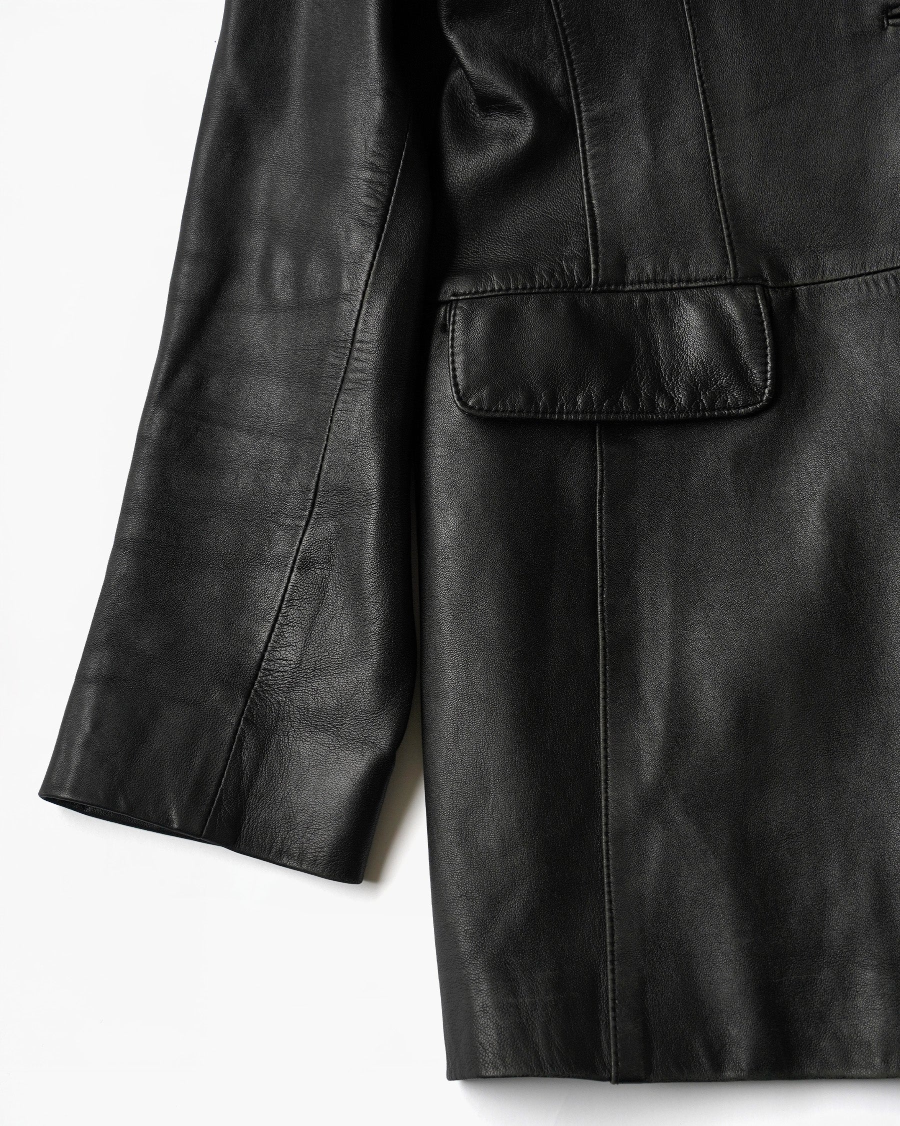 1980~90's Leather Long Jacket
