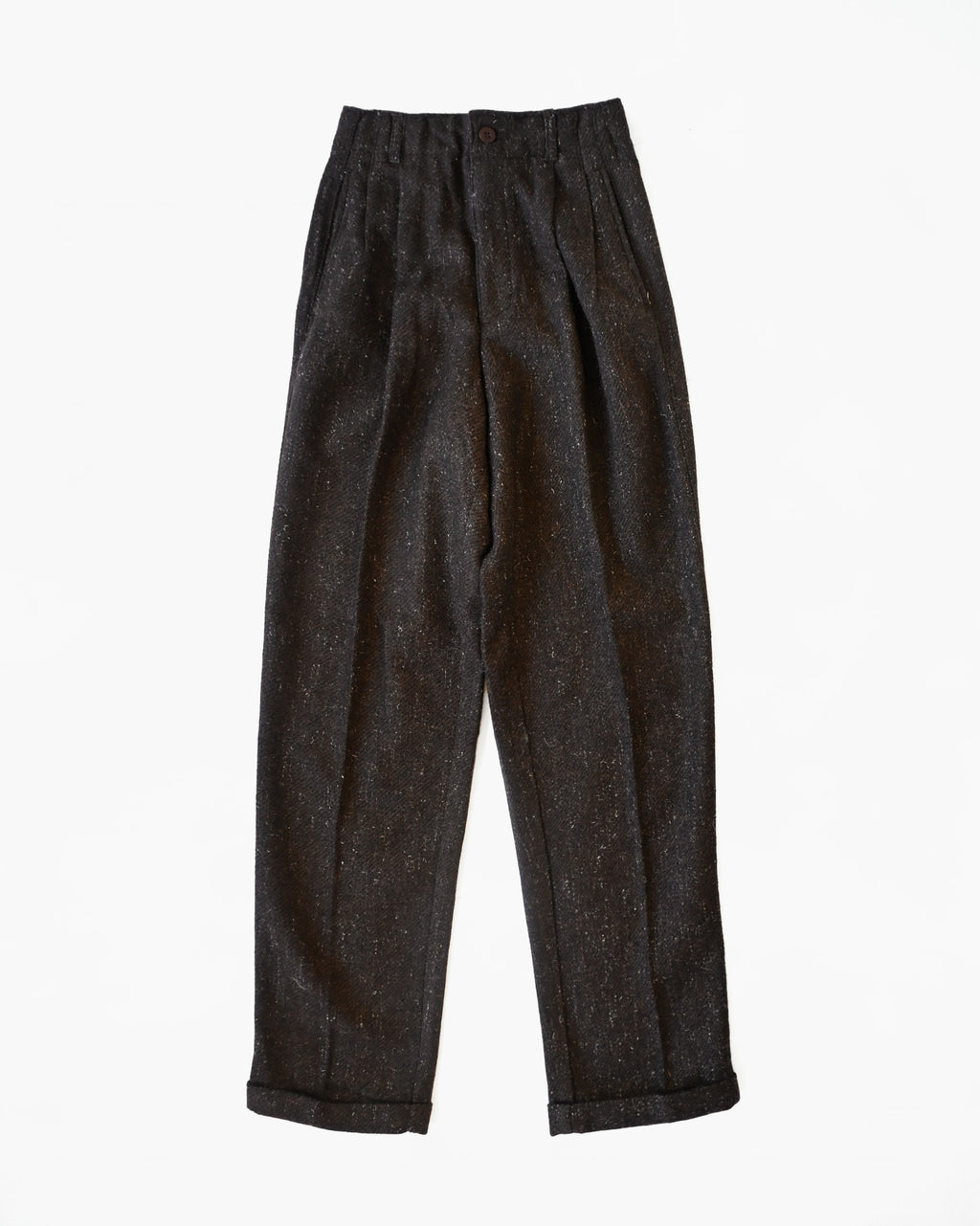 Wool Blend Trousers Made In Italy