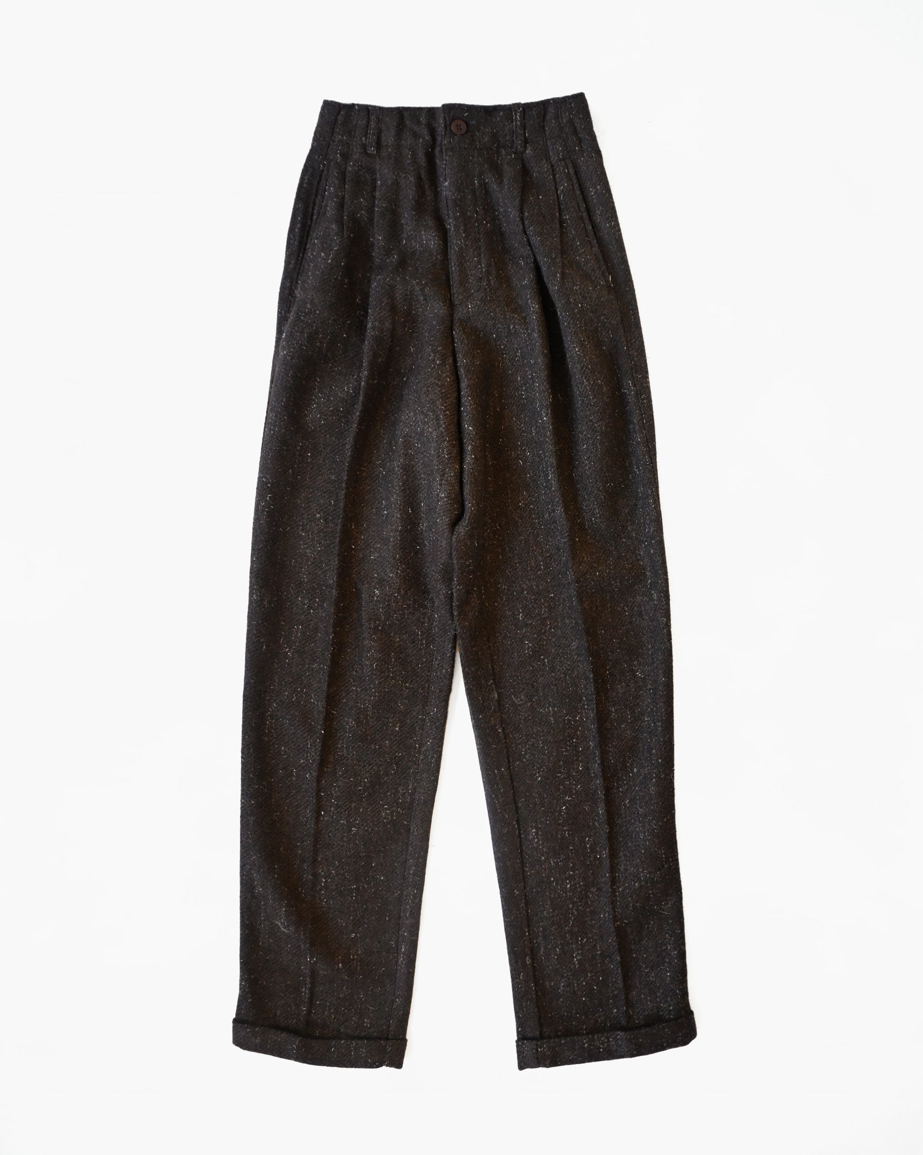 Wool Blend Trousers Made In Italy