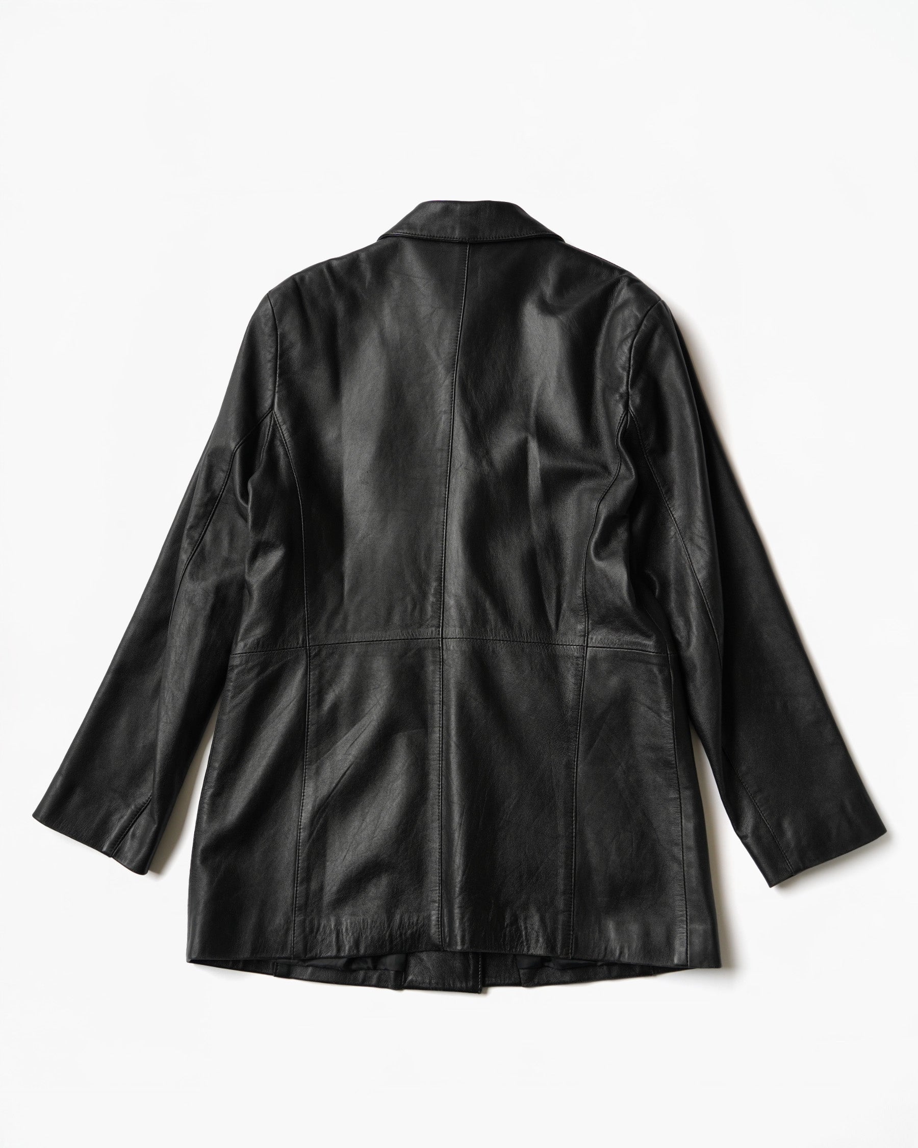 1980~90's Leather Long Jacket