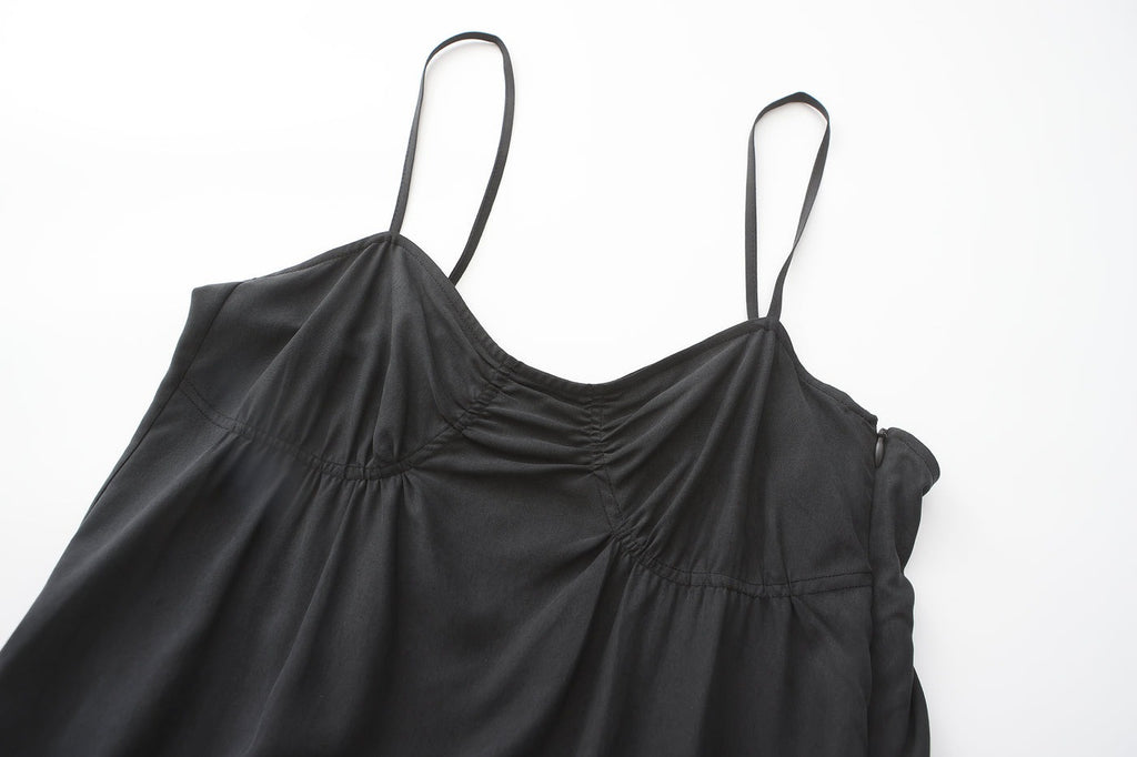 "RUOHAN" CHARCOAL SHELL DRESS