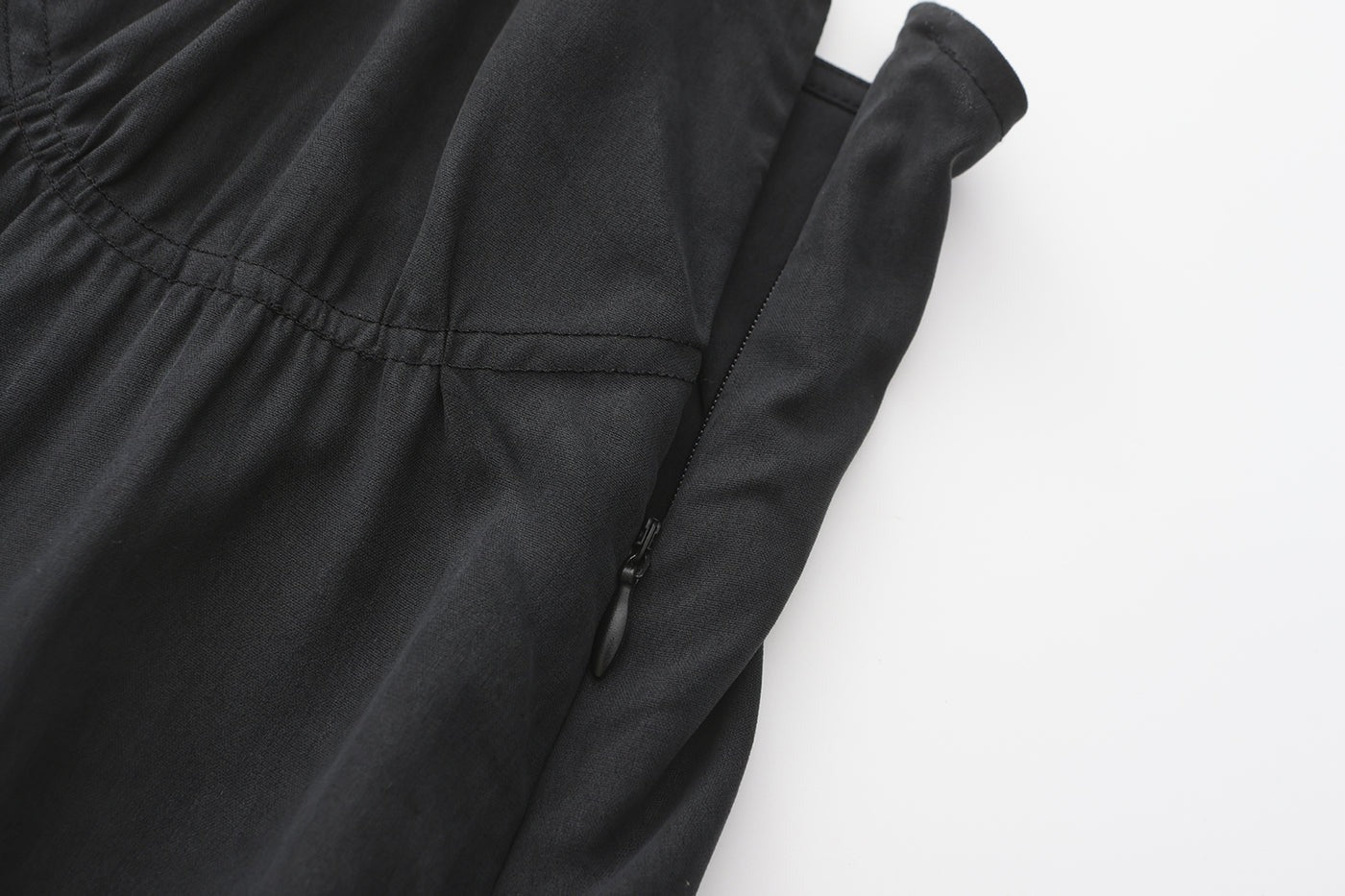 "RUOHAN" CHARCOAL SHELL DRESS