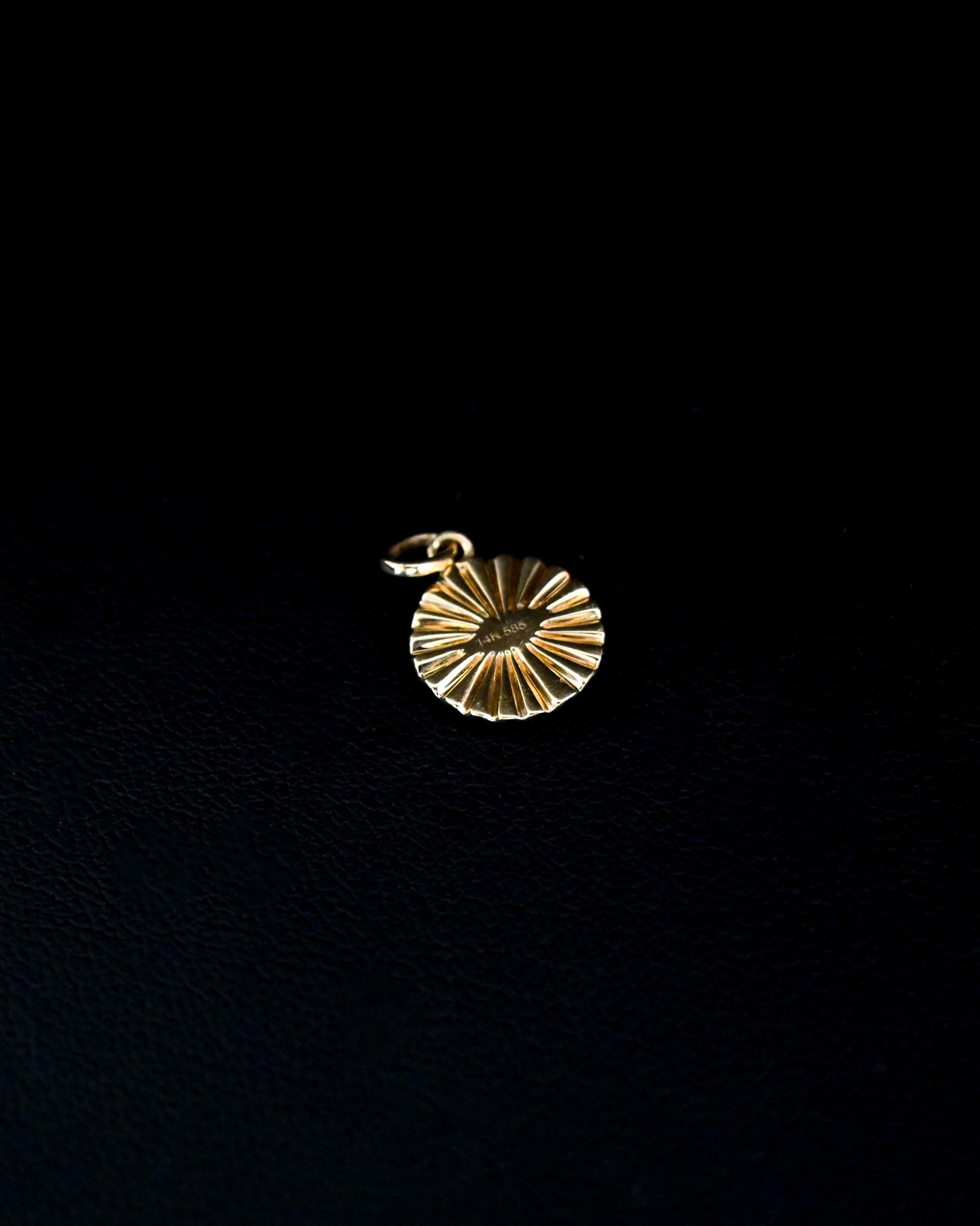 14K Charm - Emerald x Diamond