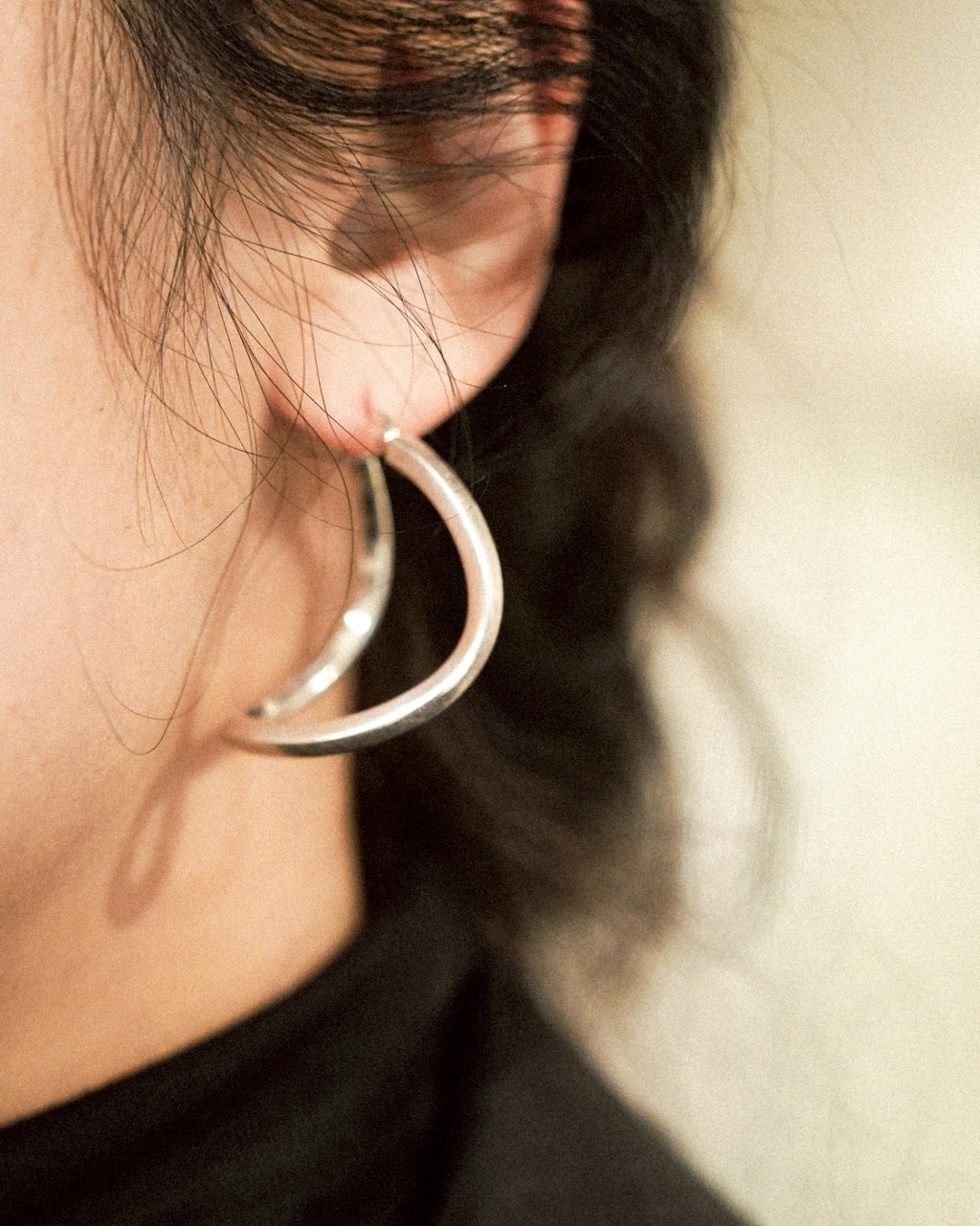 Lever Hoop Earrings - 30mm