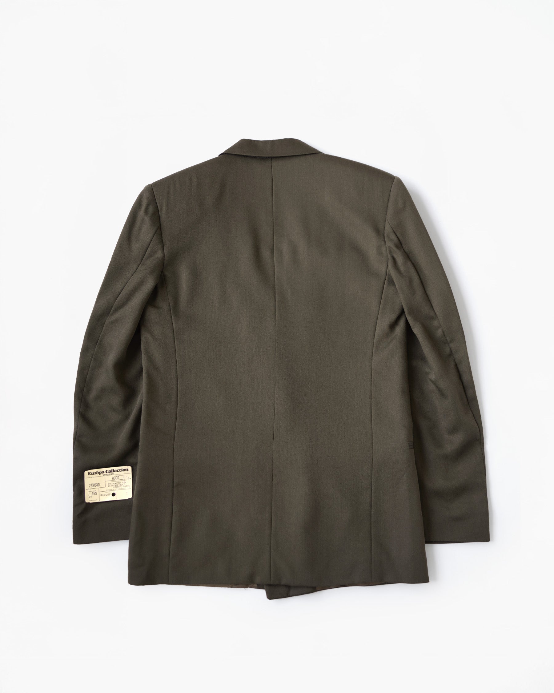 Double Breasted Suit in Olive Tone