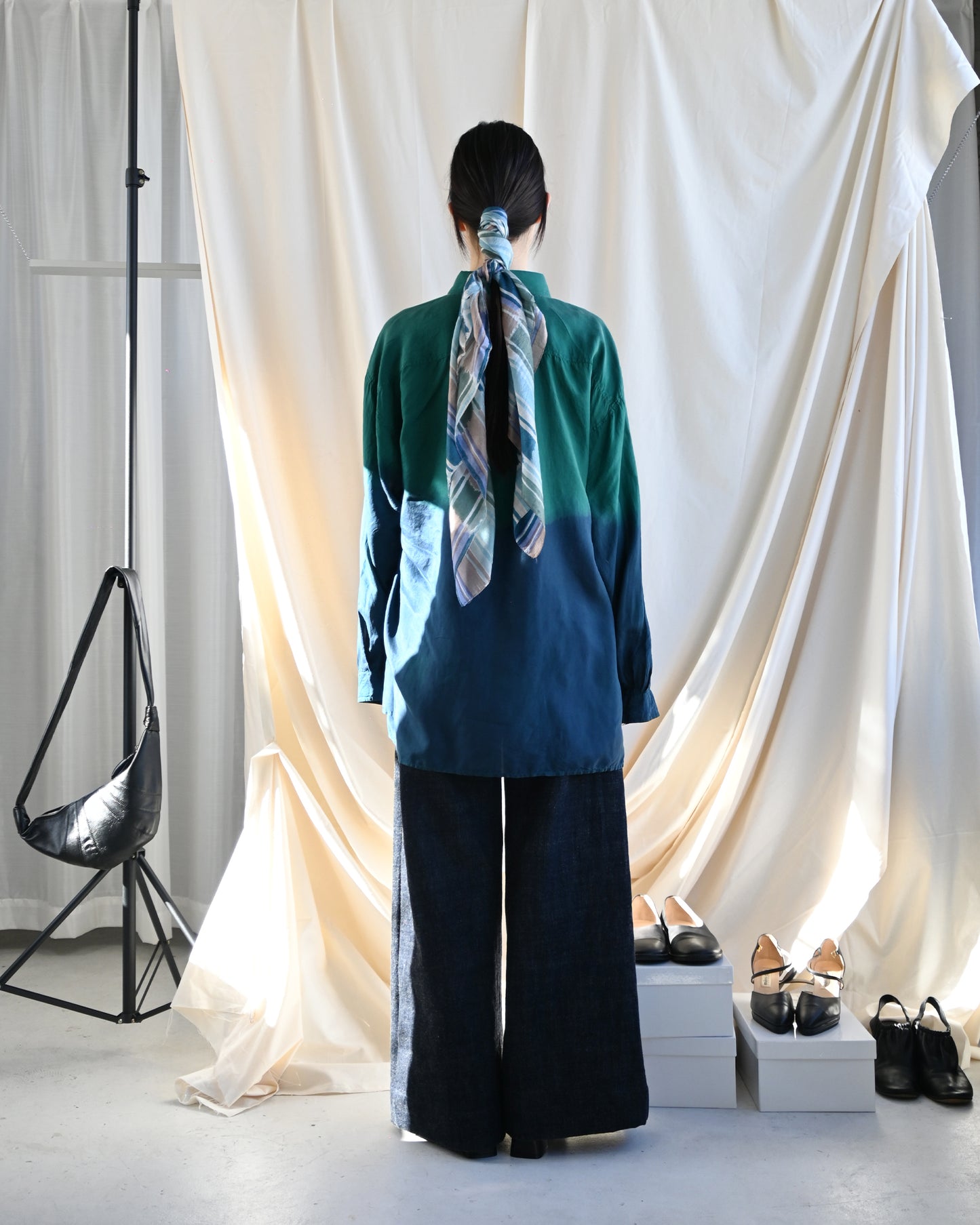 404irregular - Over-dyed Silk Shirt