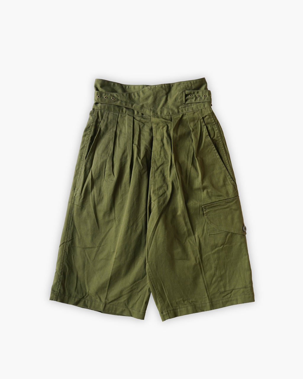 Cotton Gurkha Shorts - Khaki