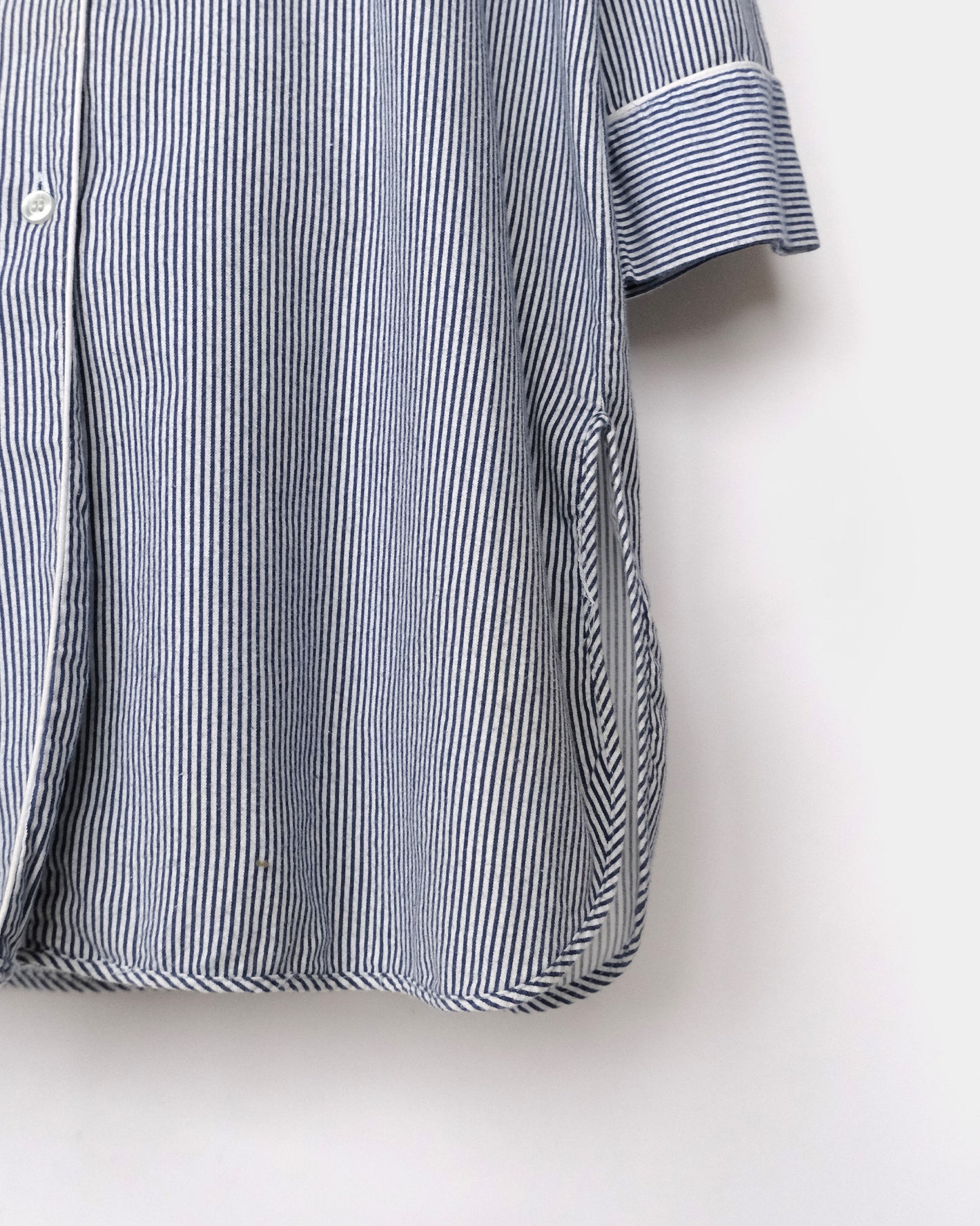 Striped Cotton Long Shirt