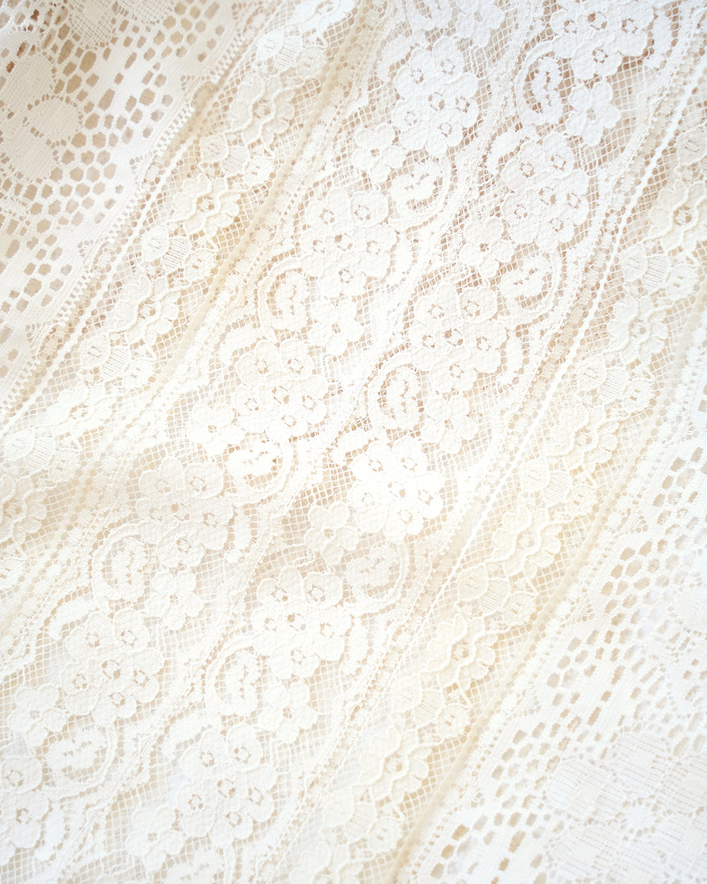 Sheer Lace Bow Blouse