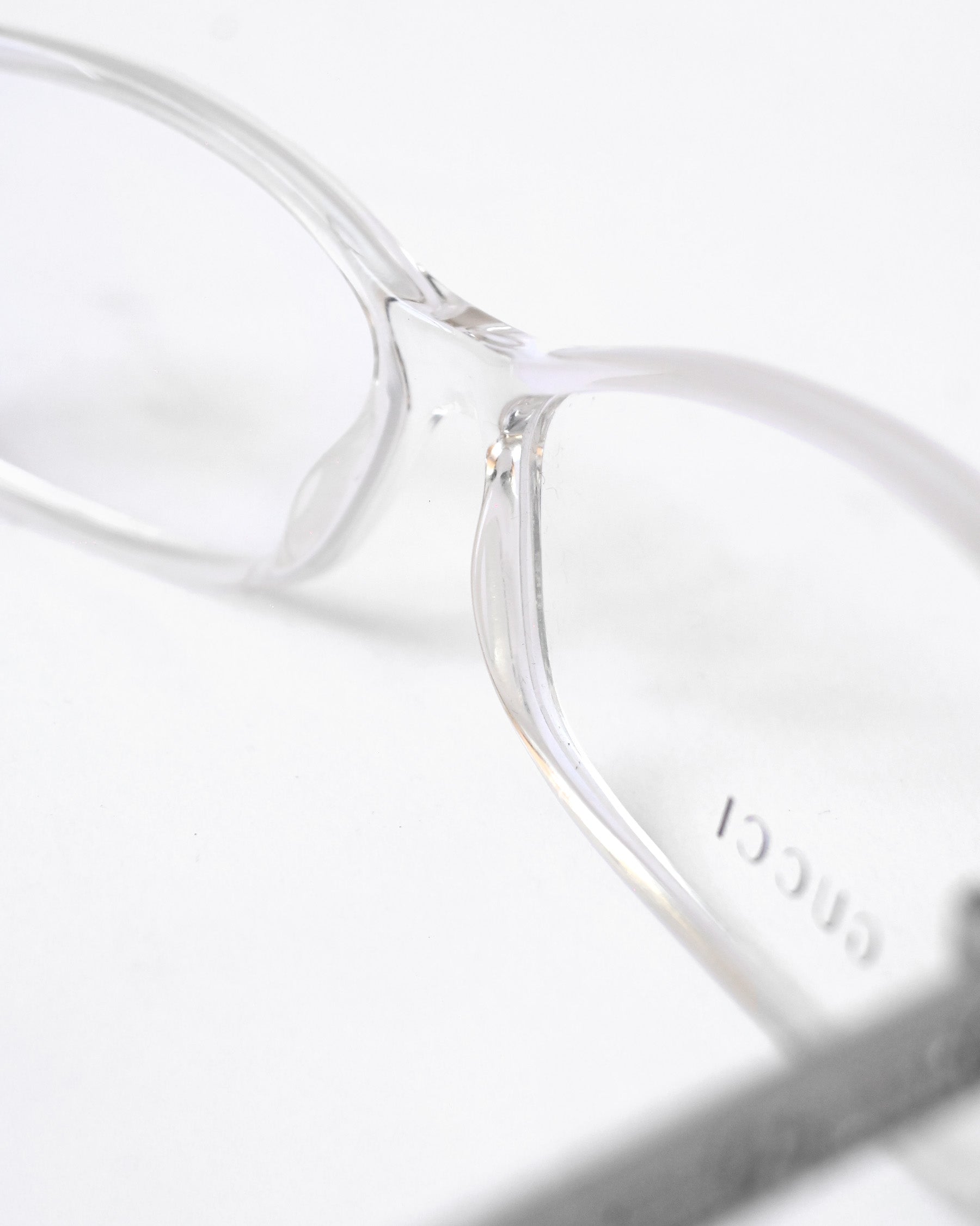 90's GUCCI Clear Sunglasses