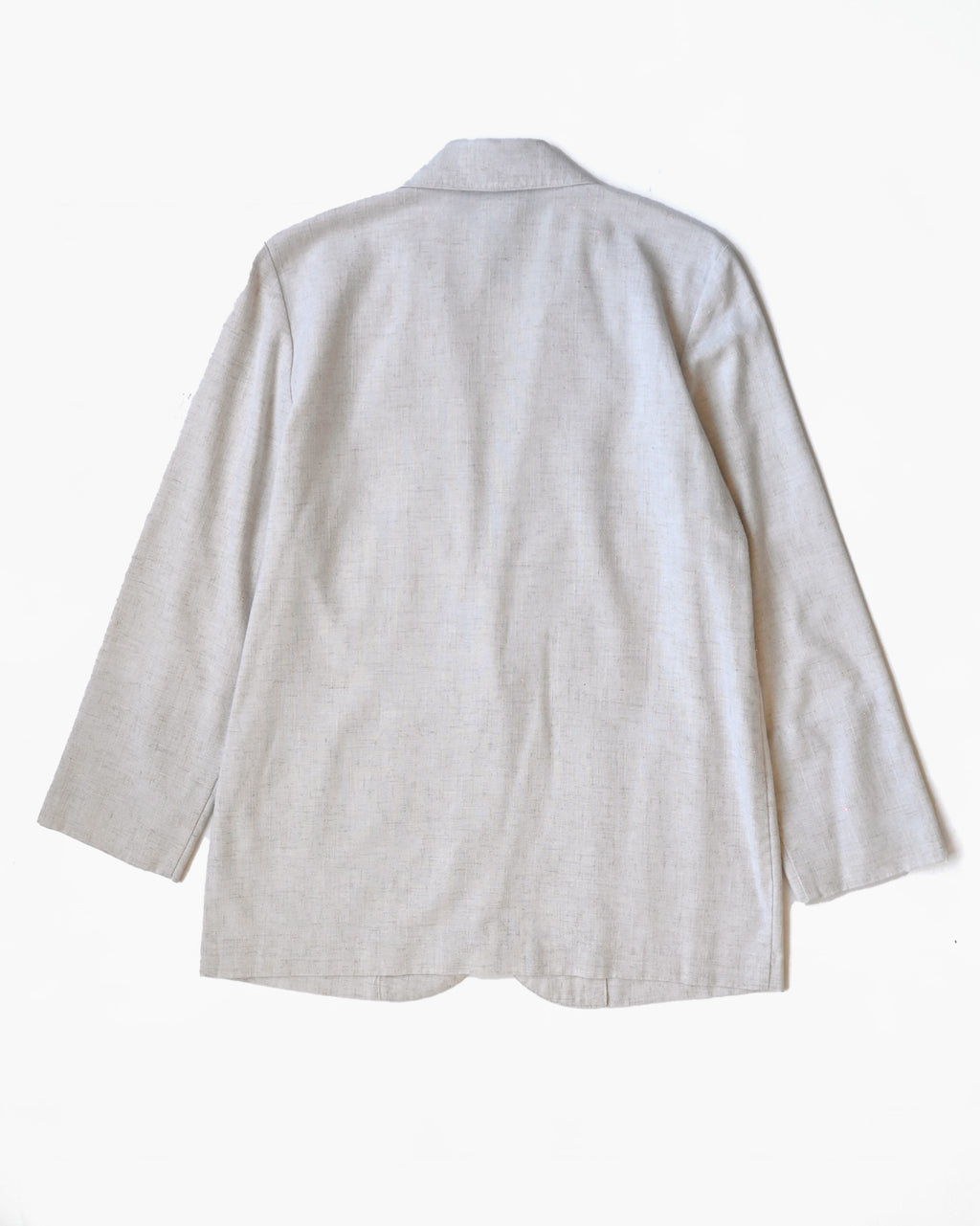 Single-Button Linen Blend Jacket
