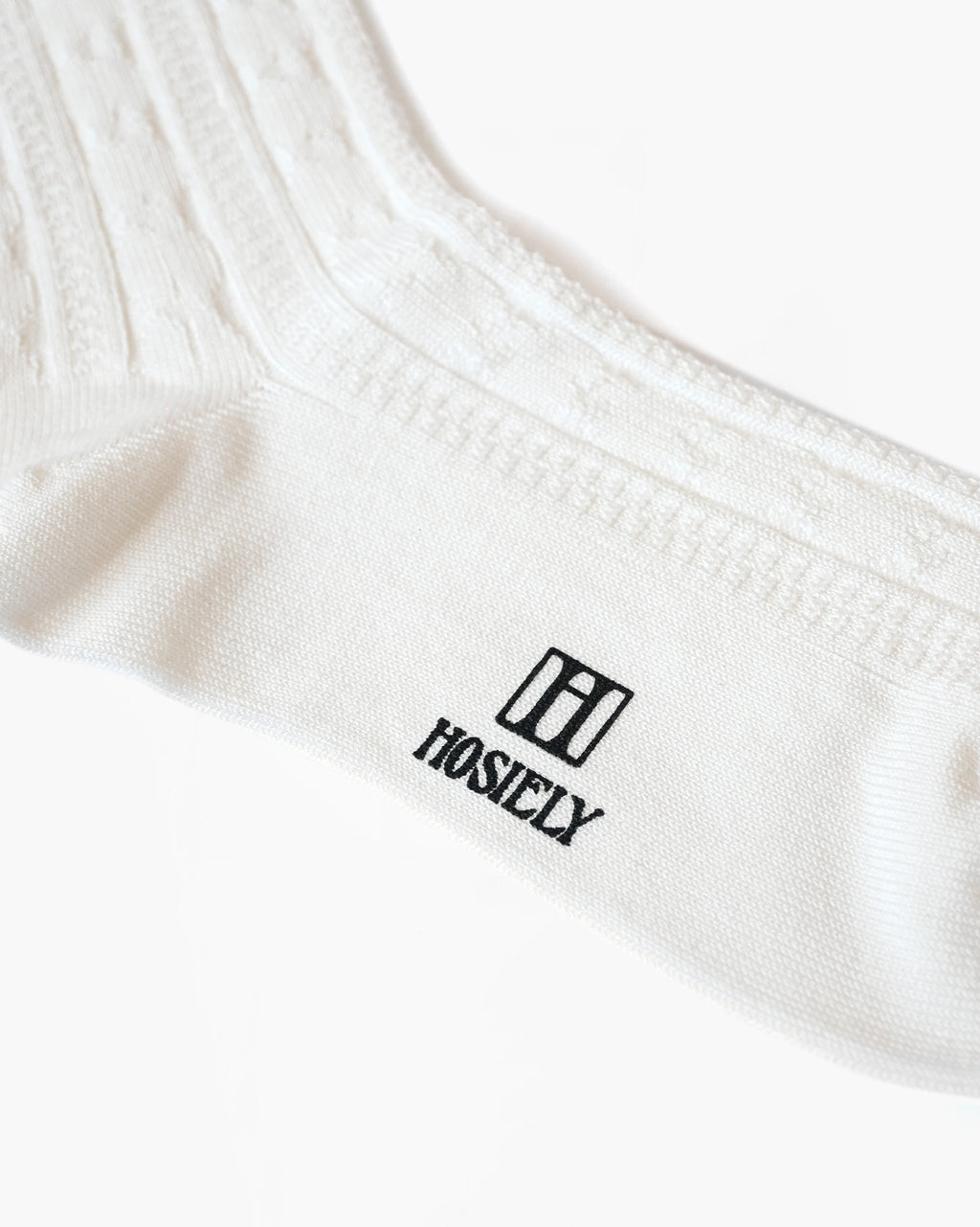 Cable Socks - White