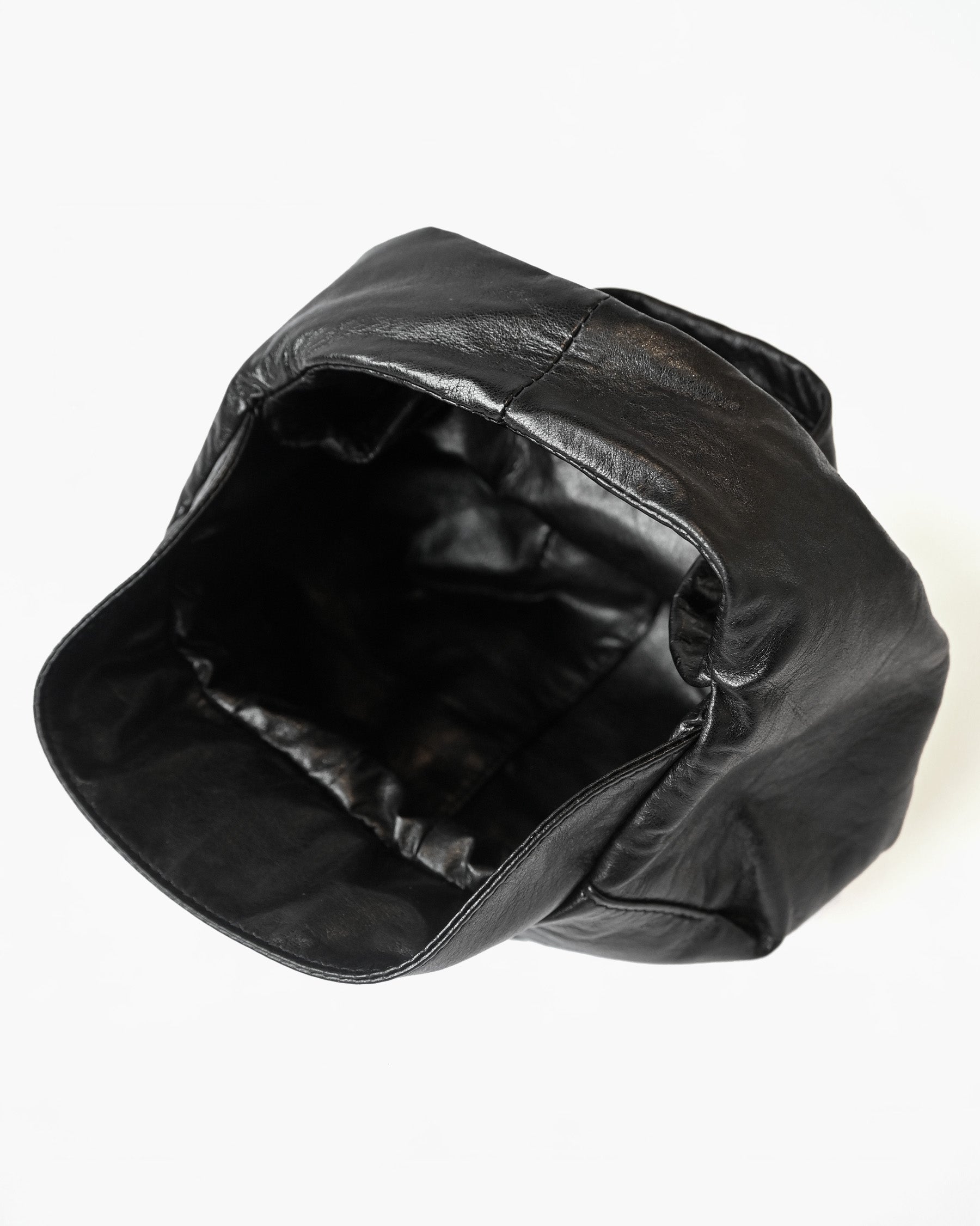 "RUOHAN" BLACK MINI MOON BAG
