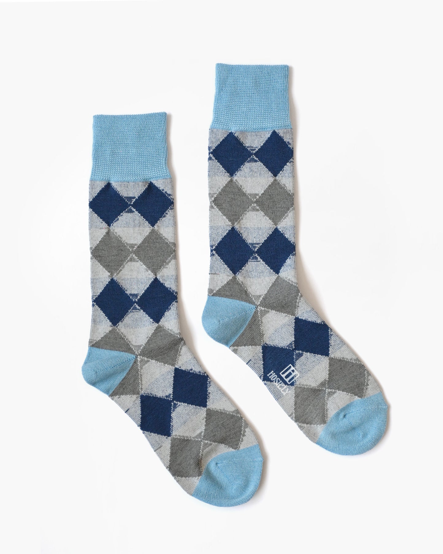Diamond Socks - Blue