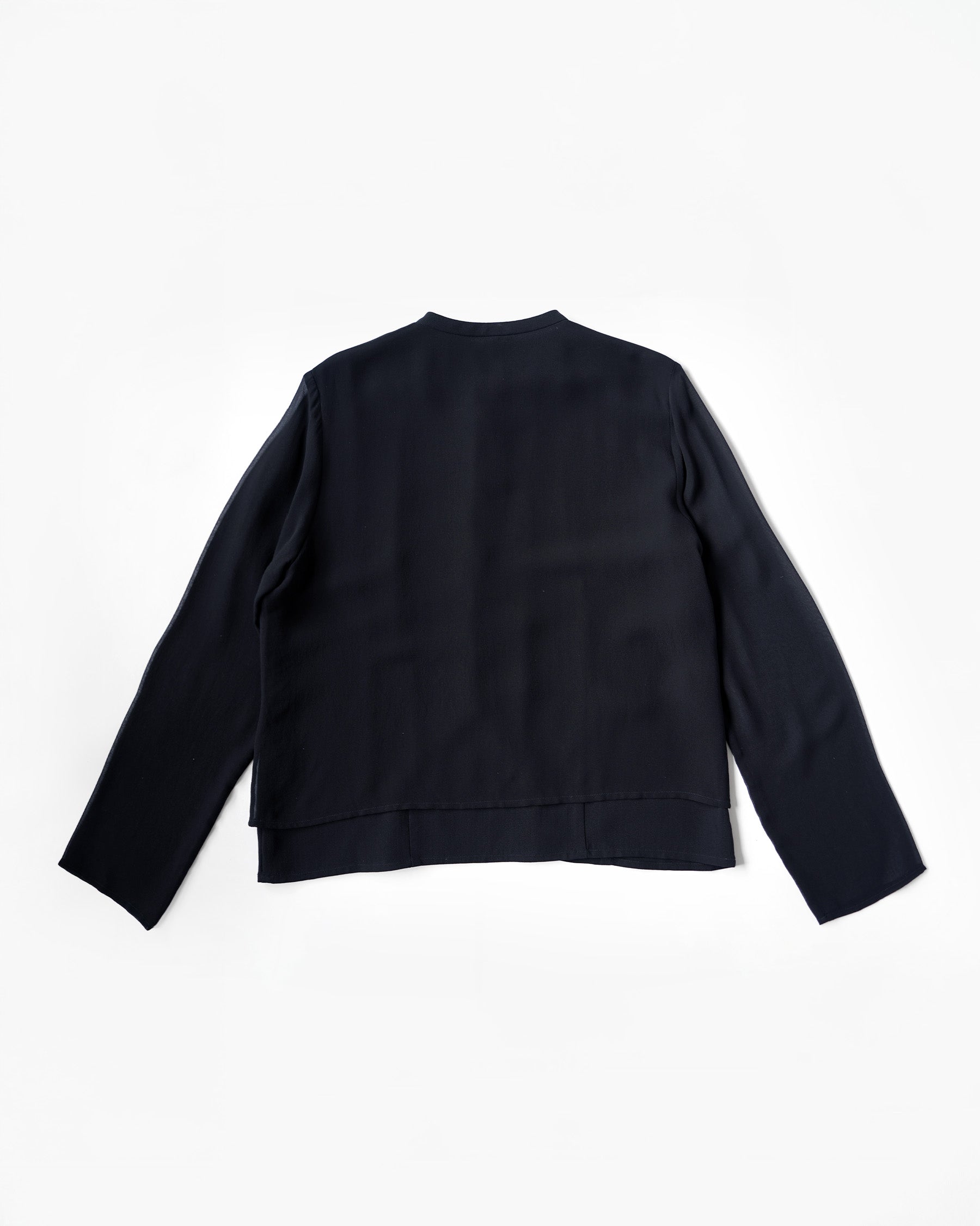 100% Silk Black Chinese Button Jacket