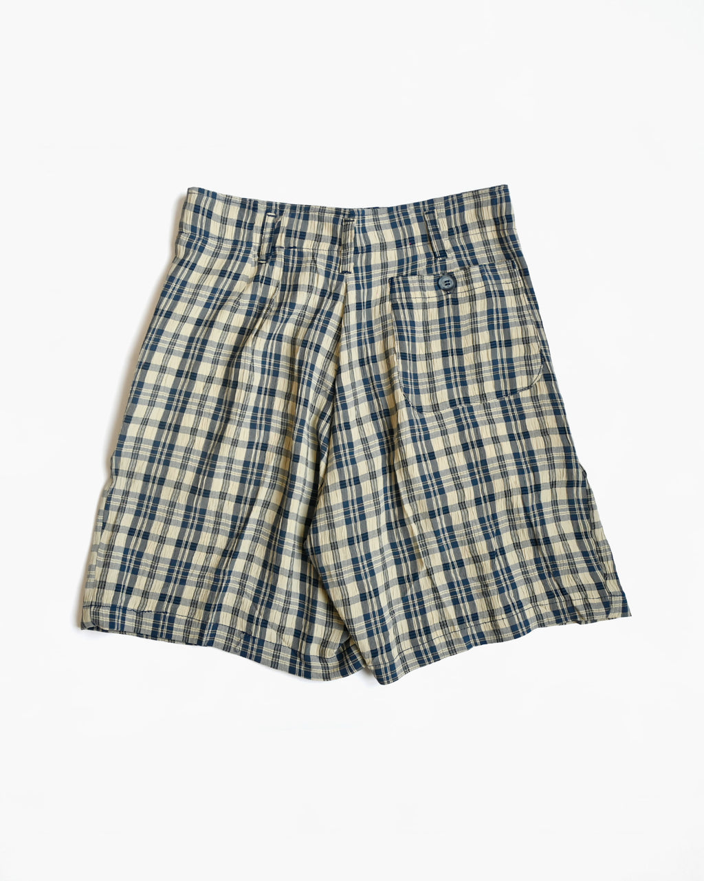 "GOOUCH" Rayon Plaid Shorts